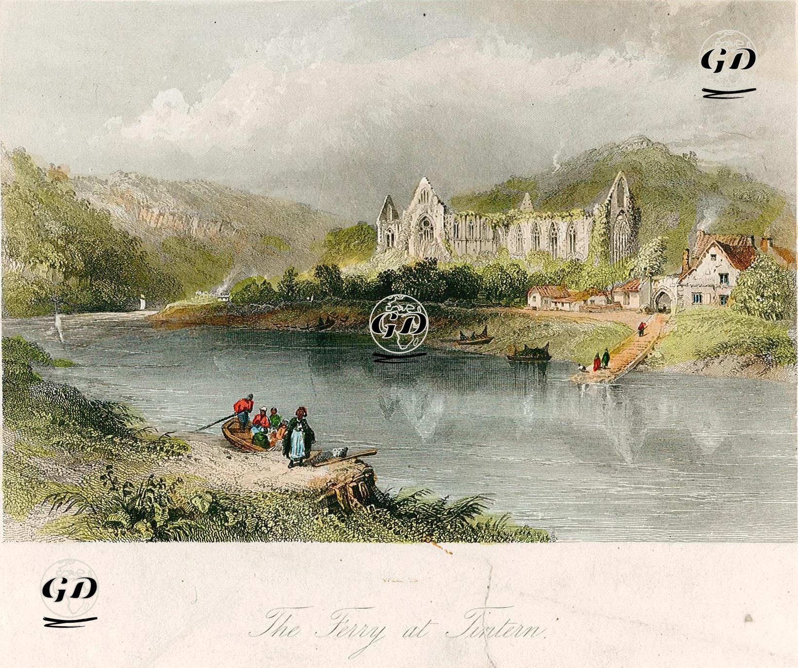 The Ferry At Tintern -  - 1860's