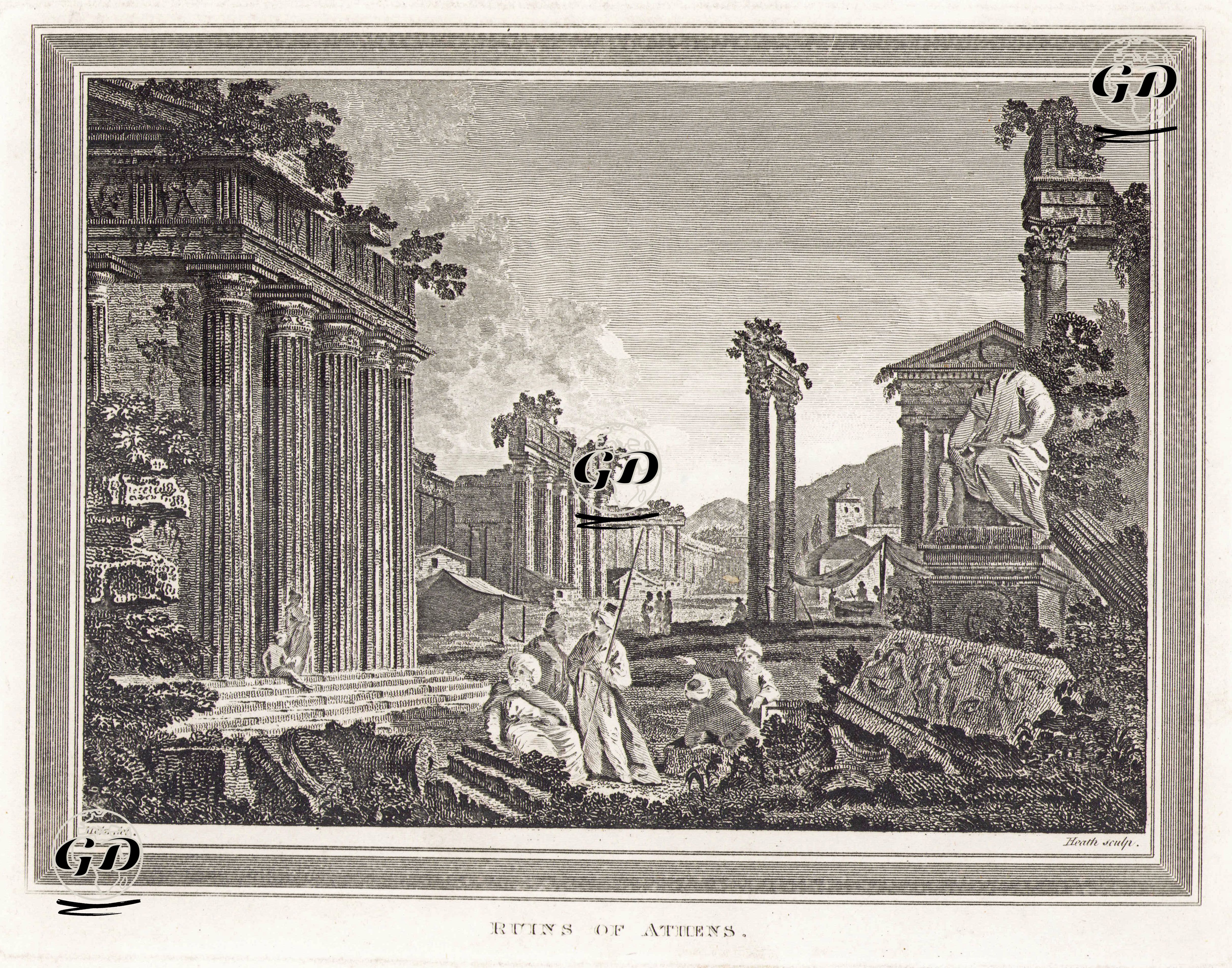 Atina Harabeleri(Akropolis) - Conrad Martin Metz (1749-1827) - 1817