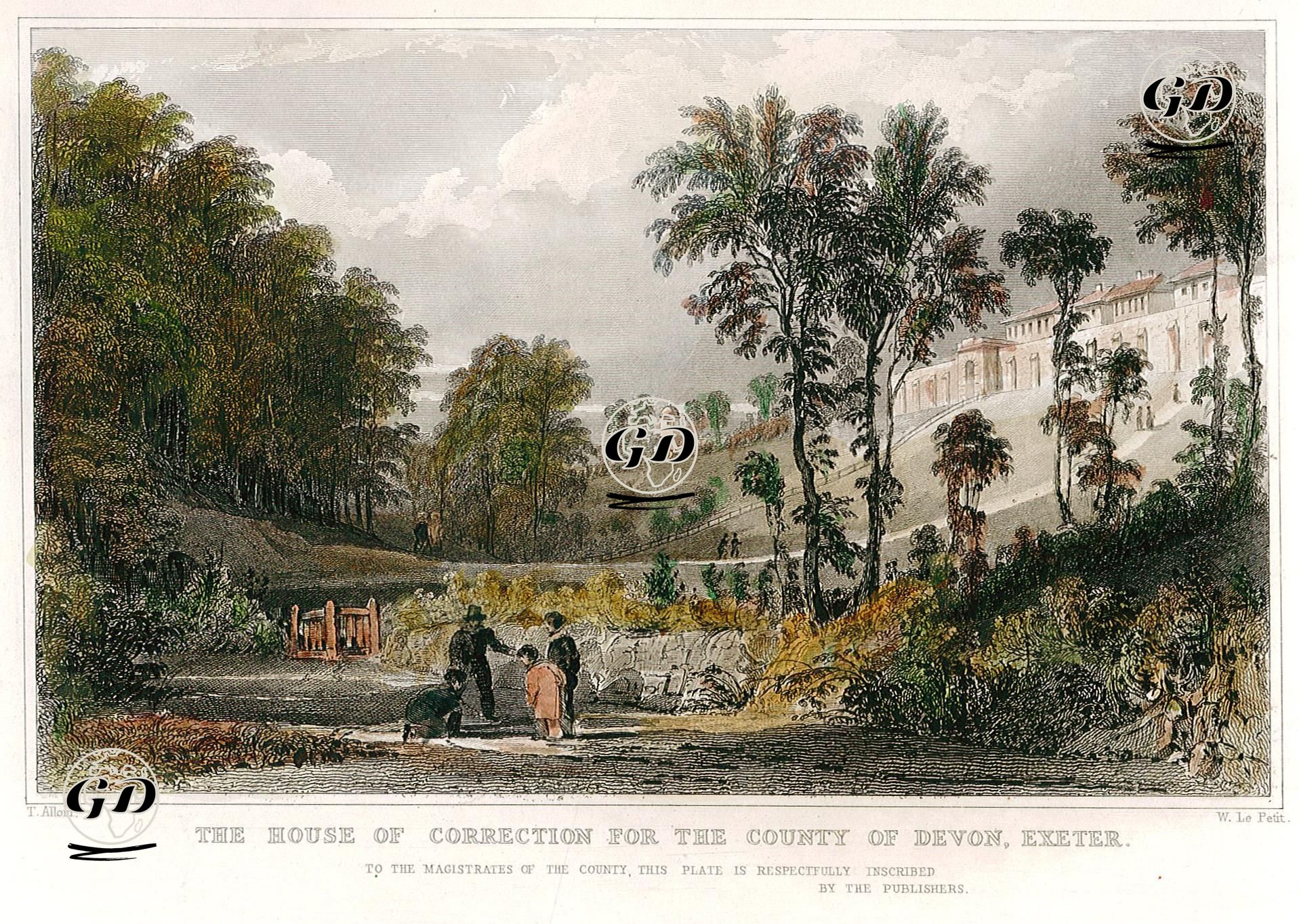 The House Of Correction For The County Of Devon, Exeter - Thomas Allom (1804-1872) - 1829