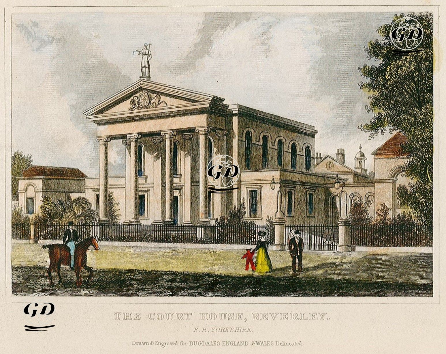 The Court House, Beverley, E.R.Yorkshire -  - 1845