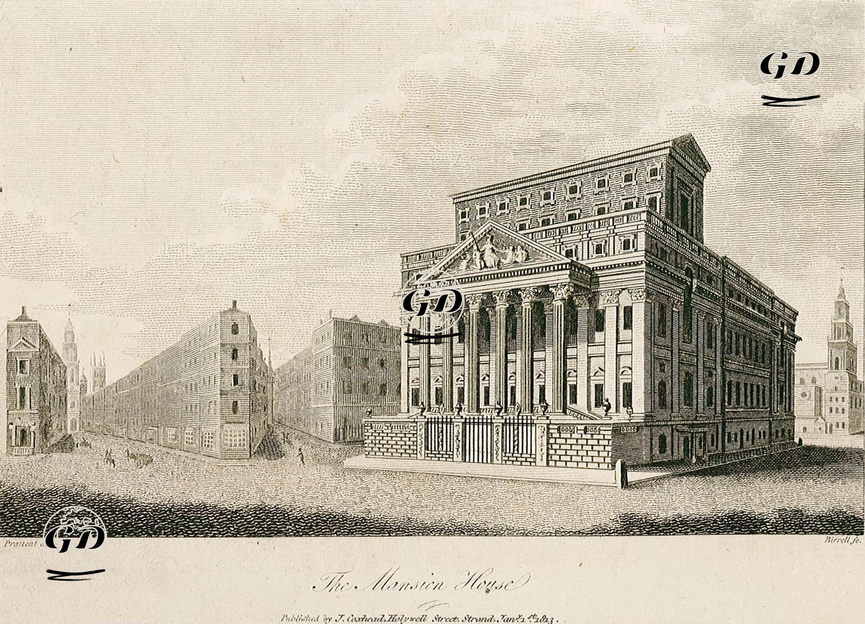 Londra Belediye Başkanının Resmi Konutu - Thomas Prattent (1790-1819) - 1813