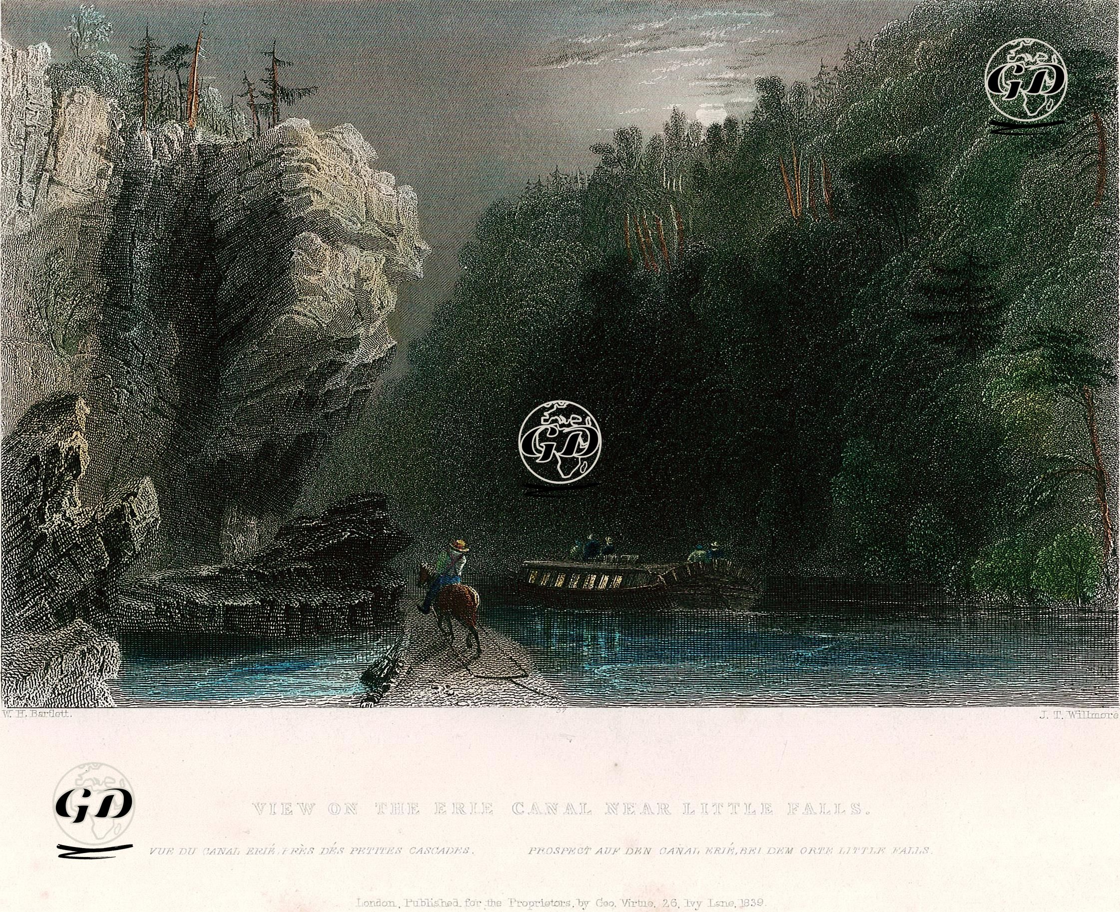 Erie Kanalı - William Henry Bartlett (1809-1854) - 1839
