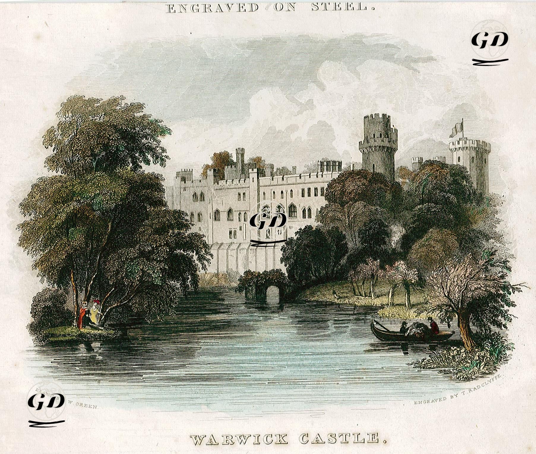 Warwick Castle - W.Green - 1830