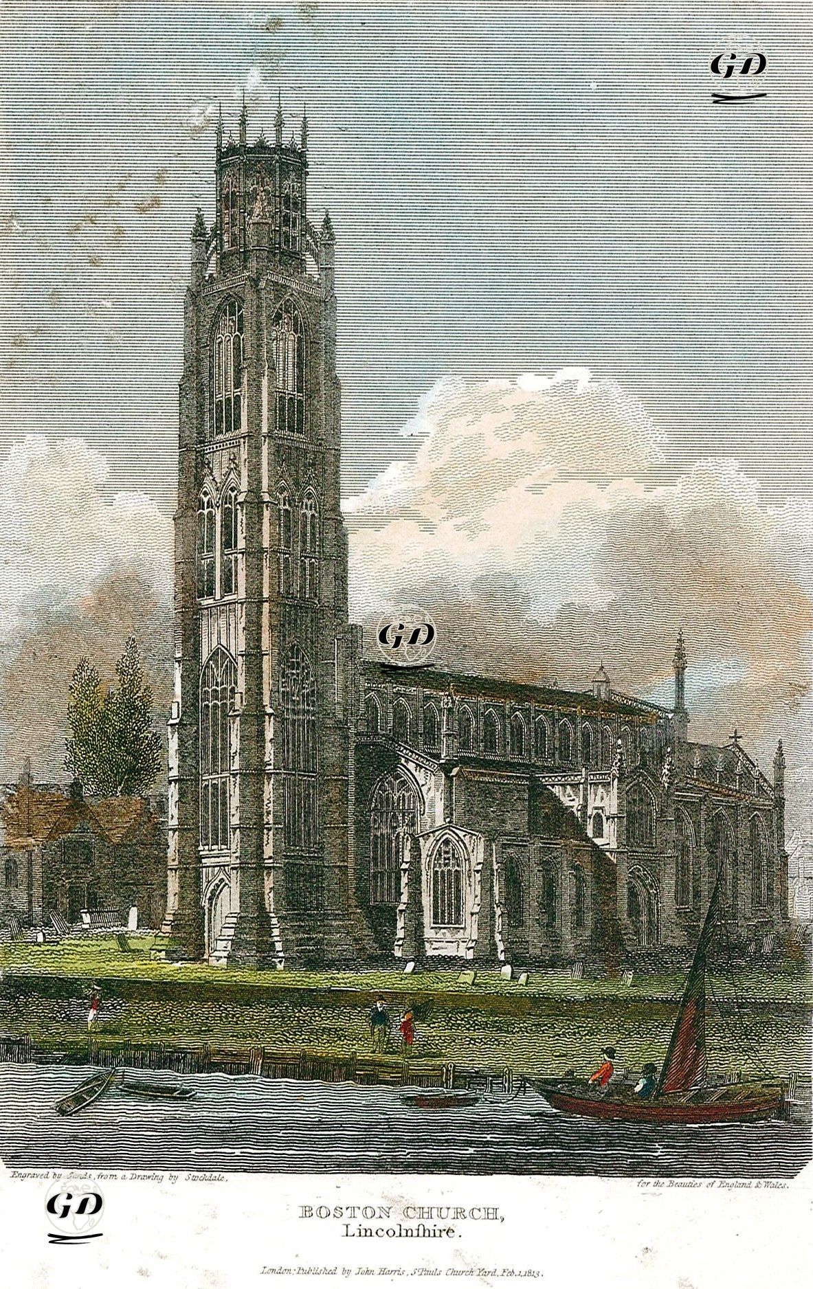 Boston Kilisesi, Lincolnshire - Frederick Wilton Litchfield Stockdale (1786-1858) - 1813