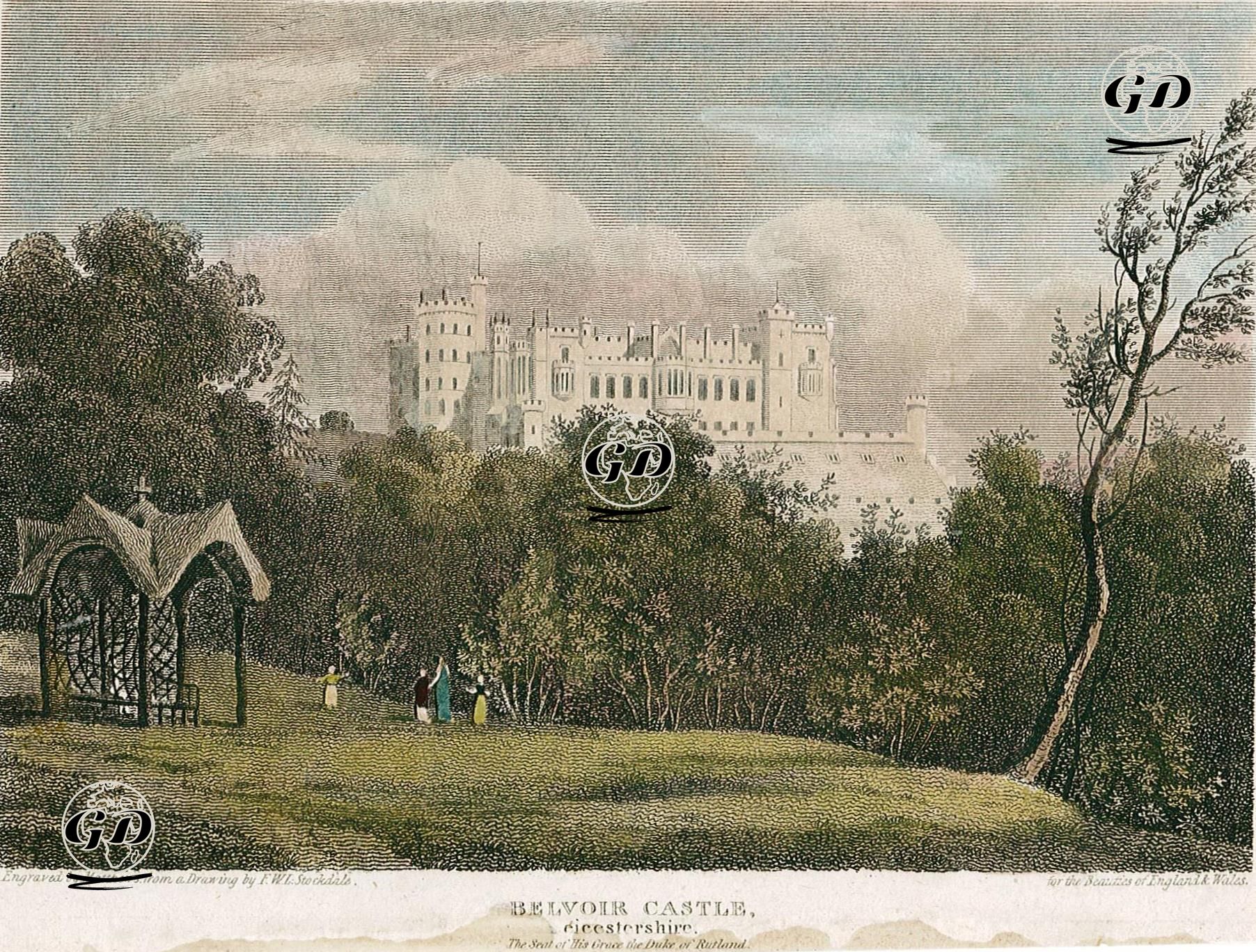 Belvoir Castle, Leicestershire, The Seat Of His Grace The Duke Of Rutland - Frederick Wilton Litchfield Stockdale (1786-1858) - 1815