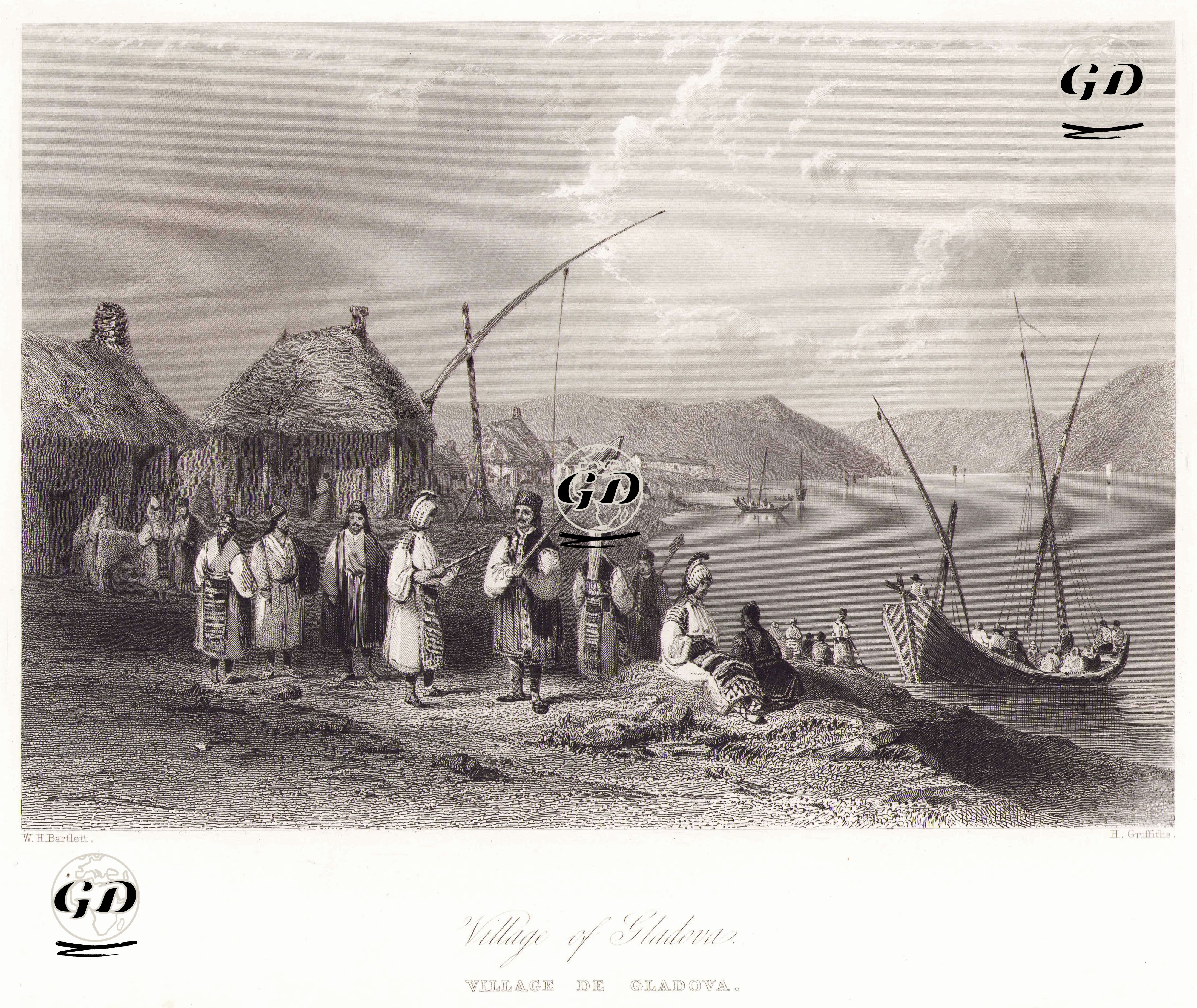 Gladova Köyü - William Henry Bartlett (1809-1854) - 1842