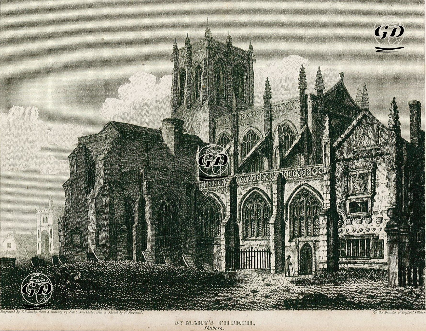 St.Mary Kilisesi, Shuborn - Frederick Wilton Litchfield Stockdale (1786-1858)-
George Sidney Shepherd (1784-1862) - 1810