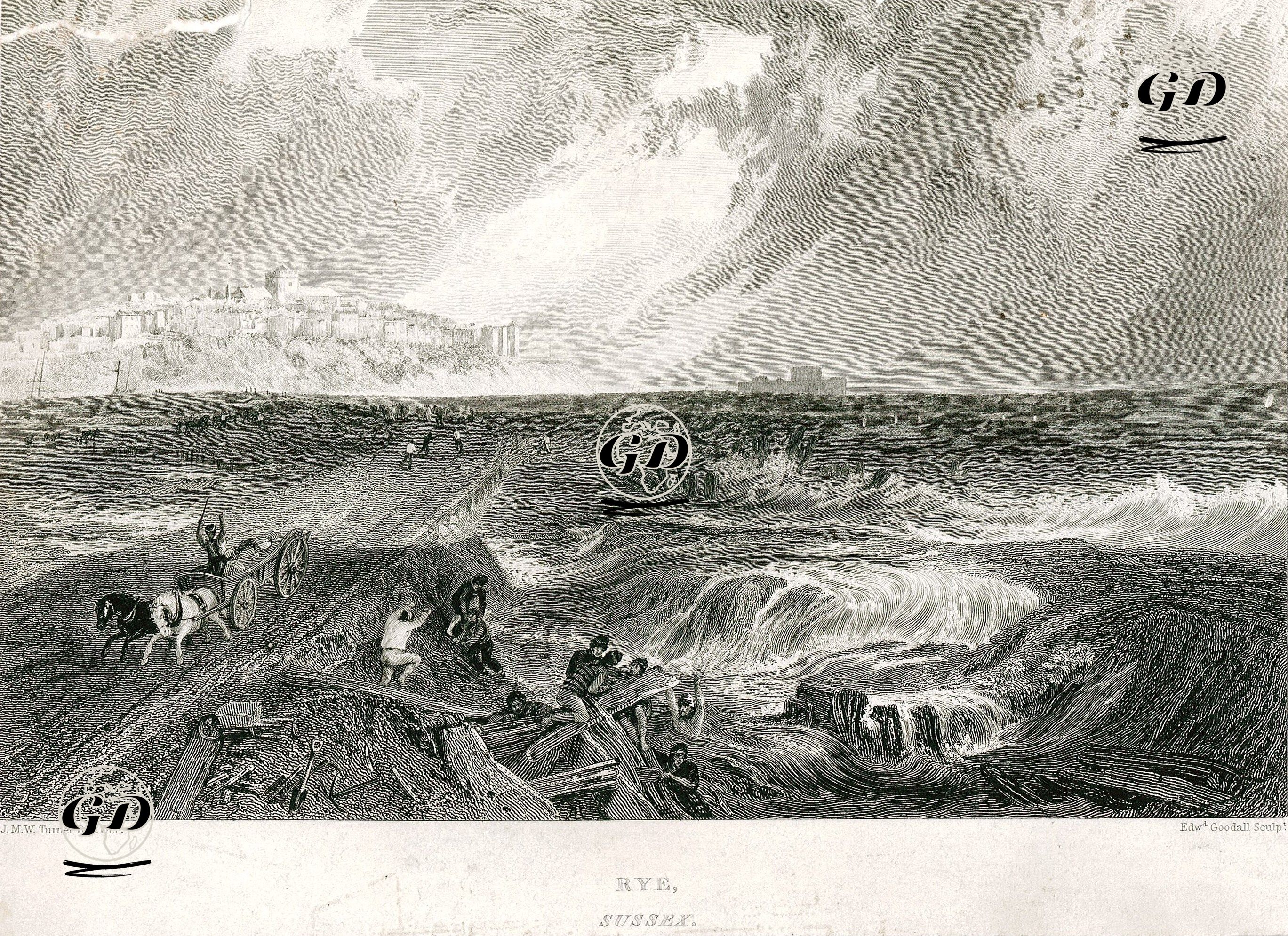 Rye, Sussex - Joseph Mallord William Turner (1775-1851) - 1820's