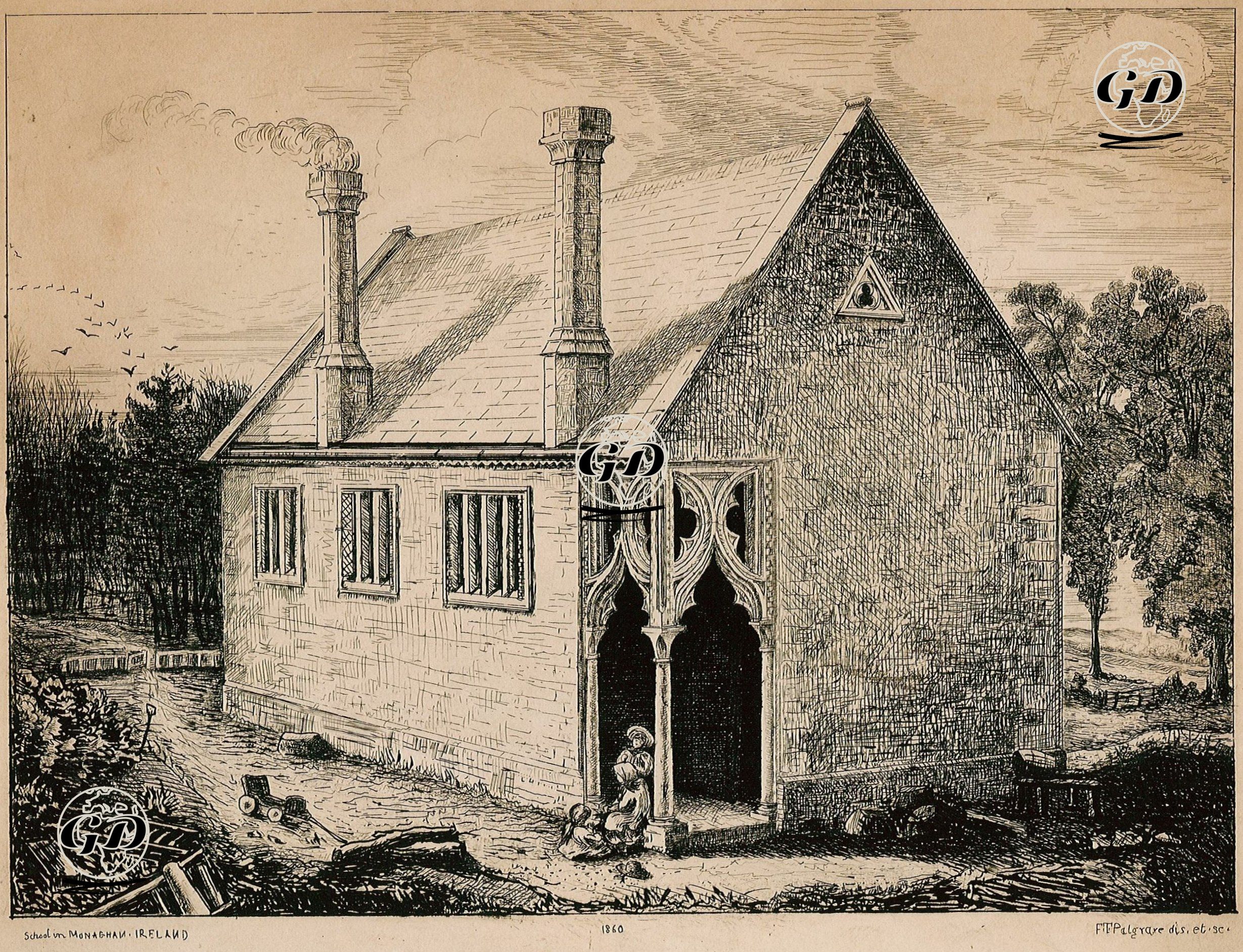 Monaghan'da Bir Okul, İrlanda -  - 1860