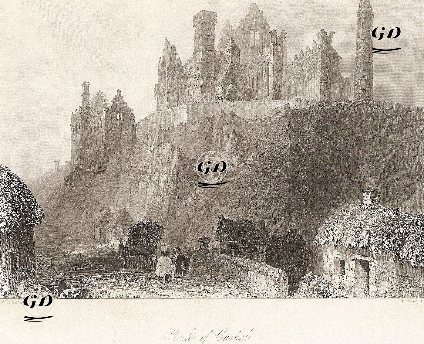 Rock Of Cashel - William Henry Bartlett (1809-1854) - 1841