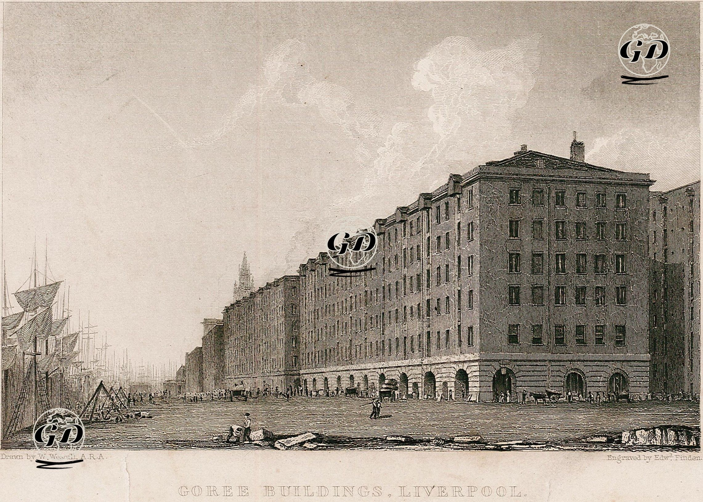 Goree Binası, Liverpool - William Westall (1781-1850) - 1828