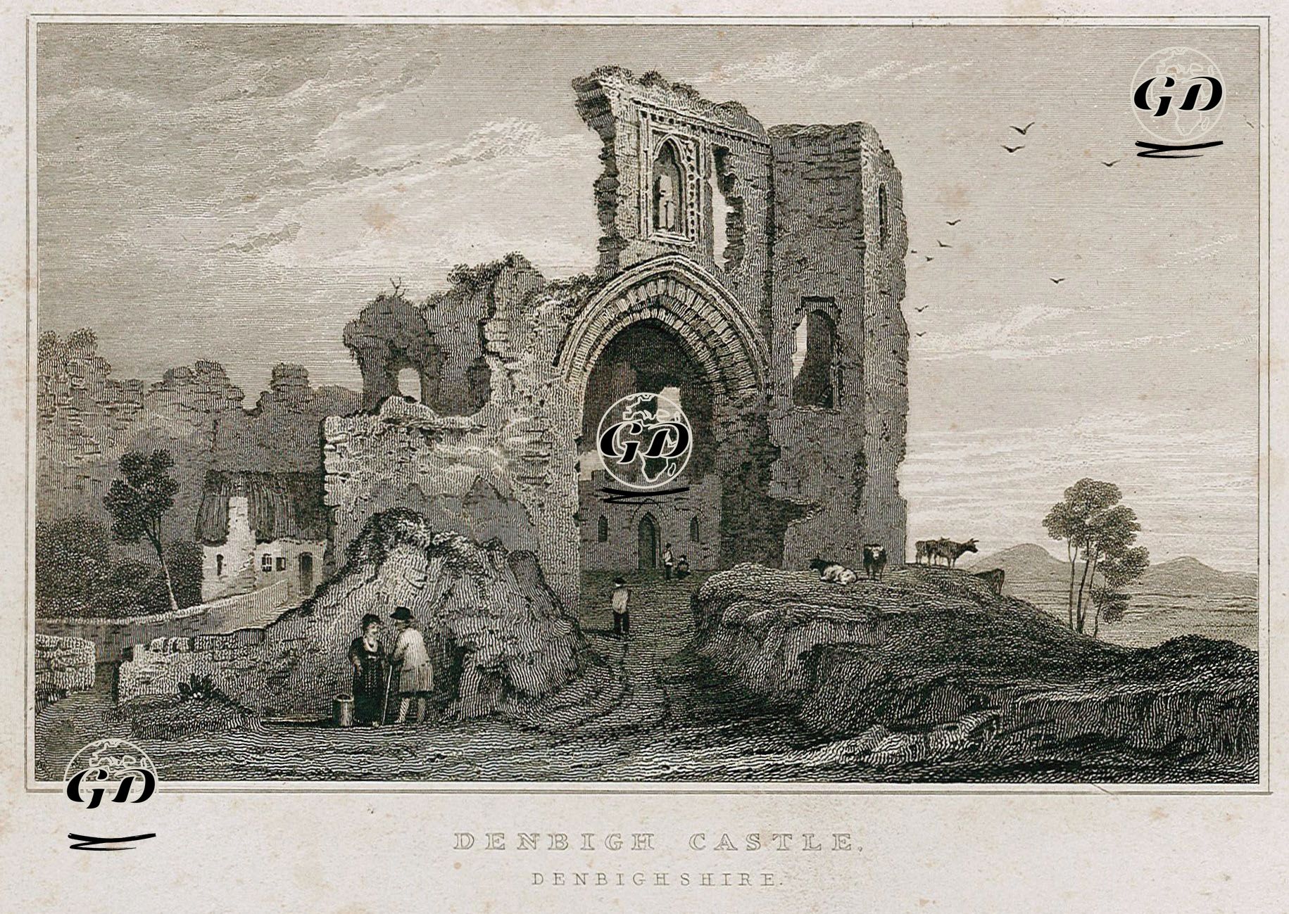 Denbigh Castle, Denbighshire - Henry Gastineau (1791-1876) - 1831