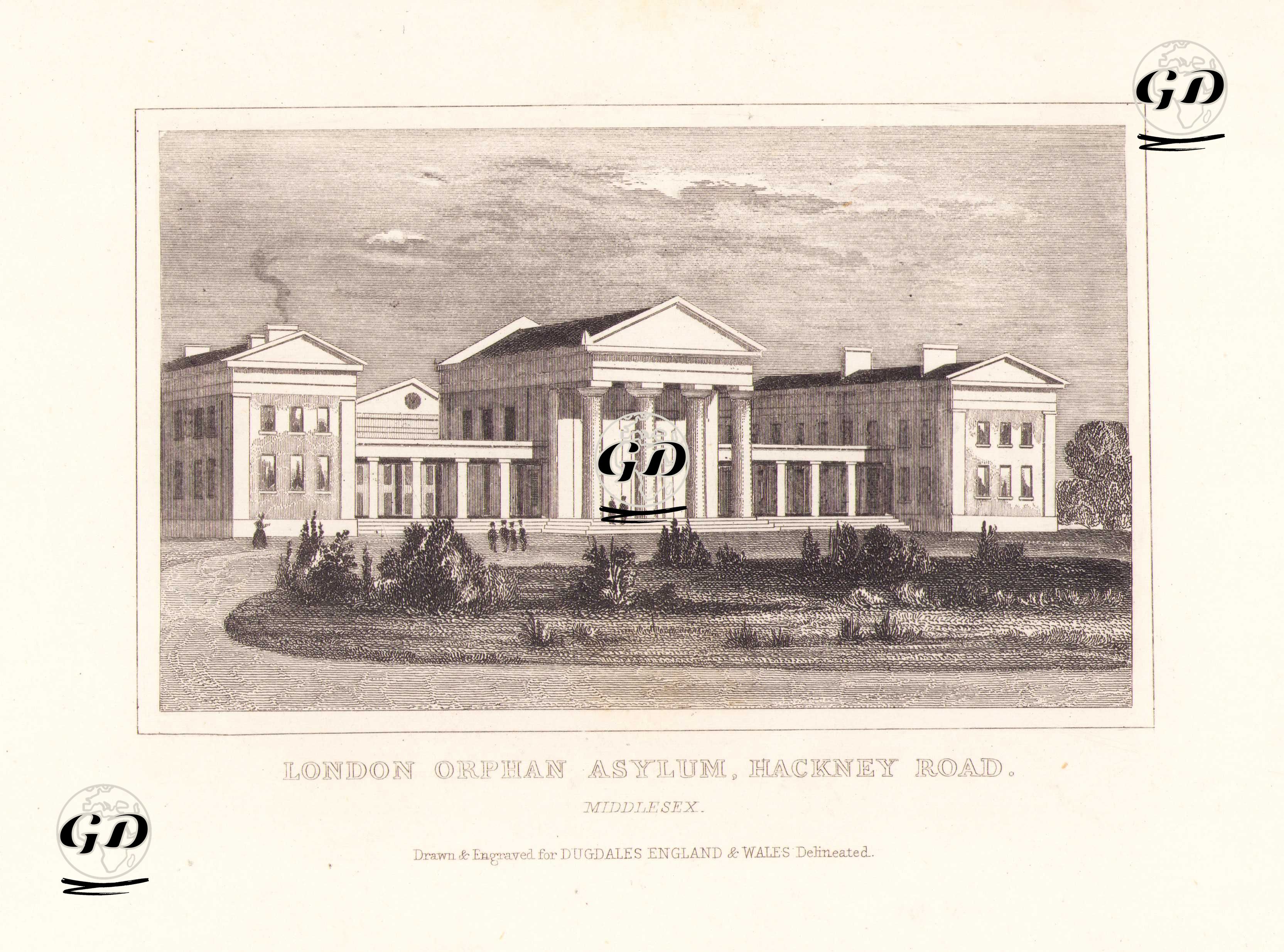 Kimsesiz Çocuklar Yurdu, Hackney Yolu, Middlesex -  - 1845