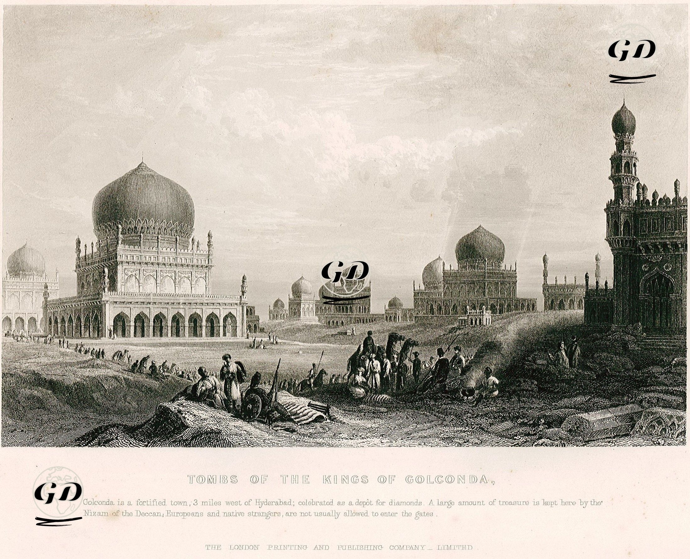 Tombs Of The Kings Of Golconda -  - 1858