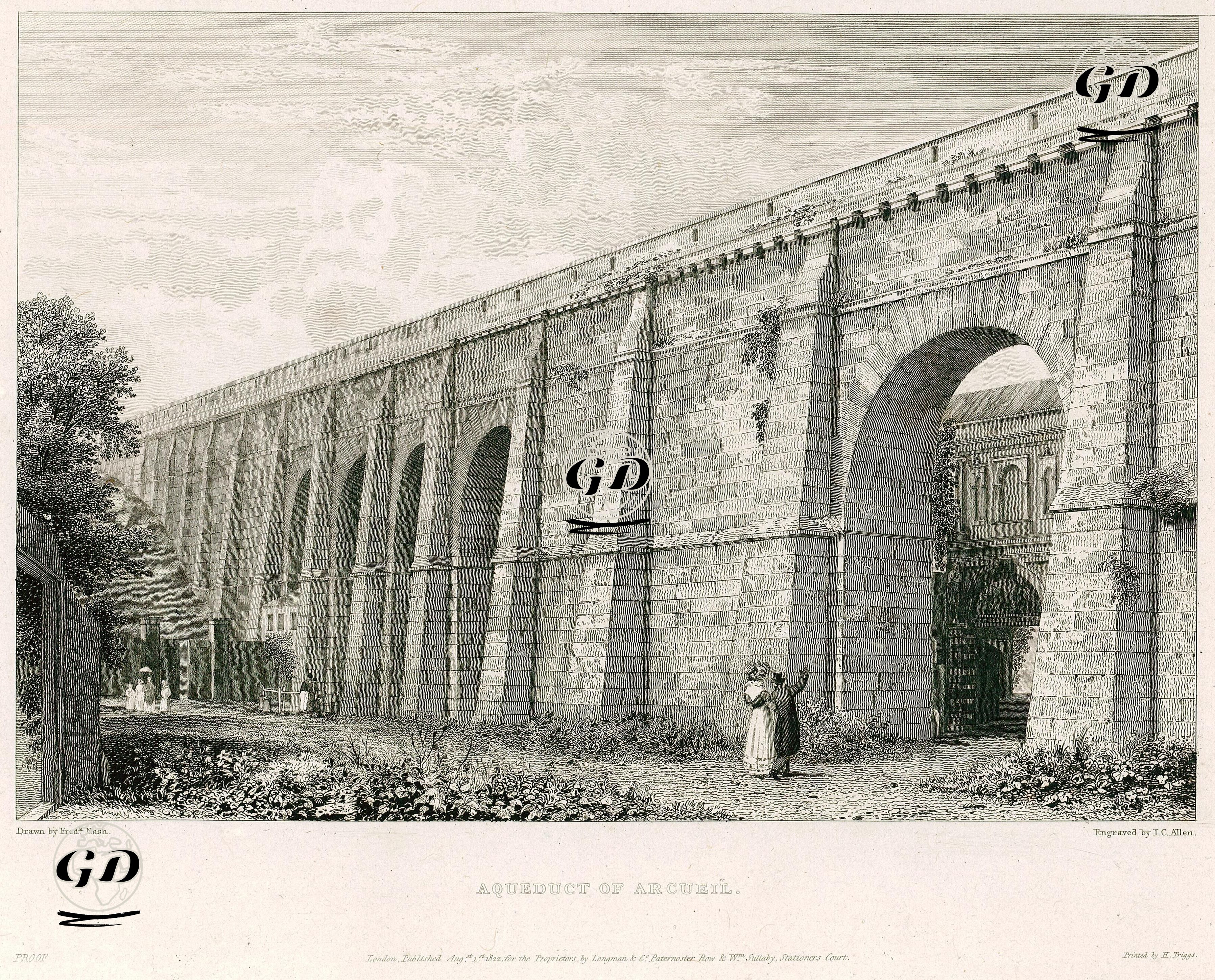 Arcueil Su Kemeri - Frederick Nash (1782-1856) - 1822