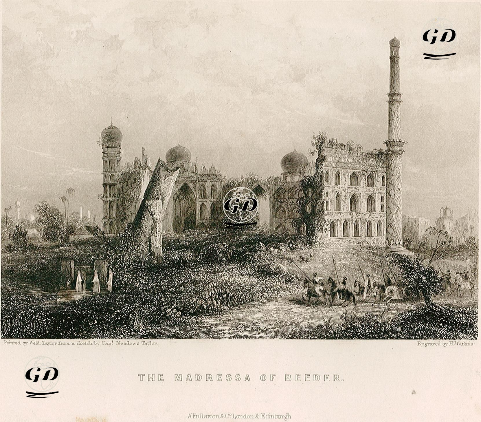 Mahmud Gawan Medresesi - Weld Taylor (1812-1891)-Philip Meadows Taylor (1808-1876) - 1856