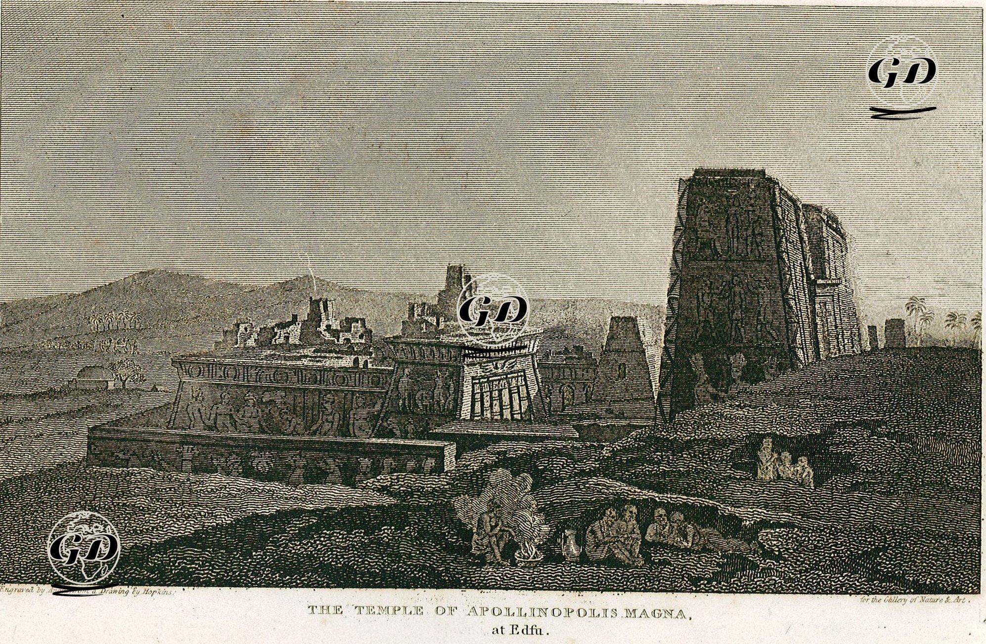 The Temple Of Apollinopolis Magna At Edfu - Arthur Hopkins (1848-1930) - 1814