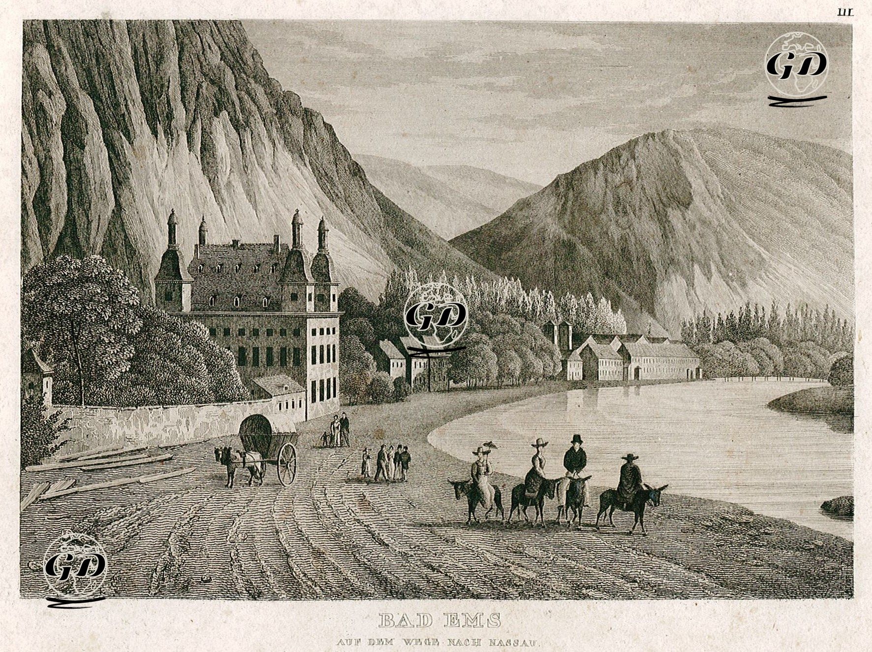 Nassau Yolunda Bad Ems -  - 1837