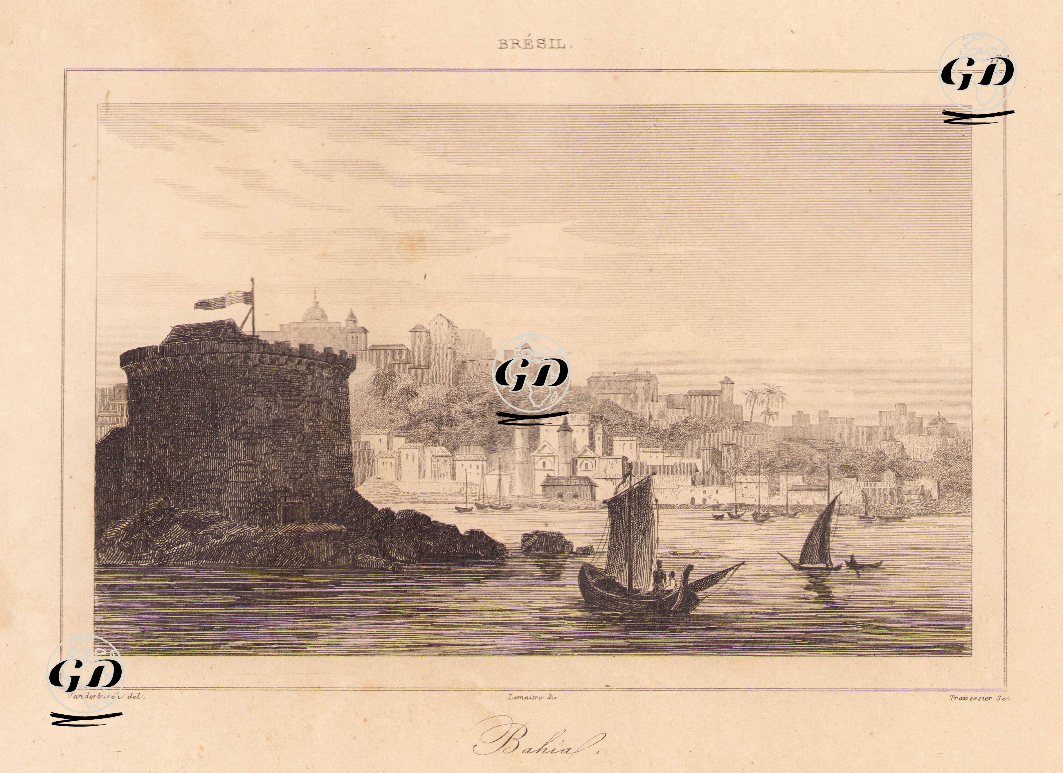 Bresil,Bahia (Salvador) - Vander Buch - 1837