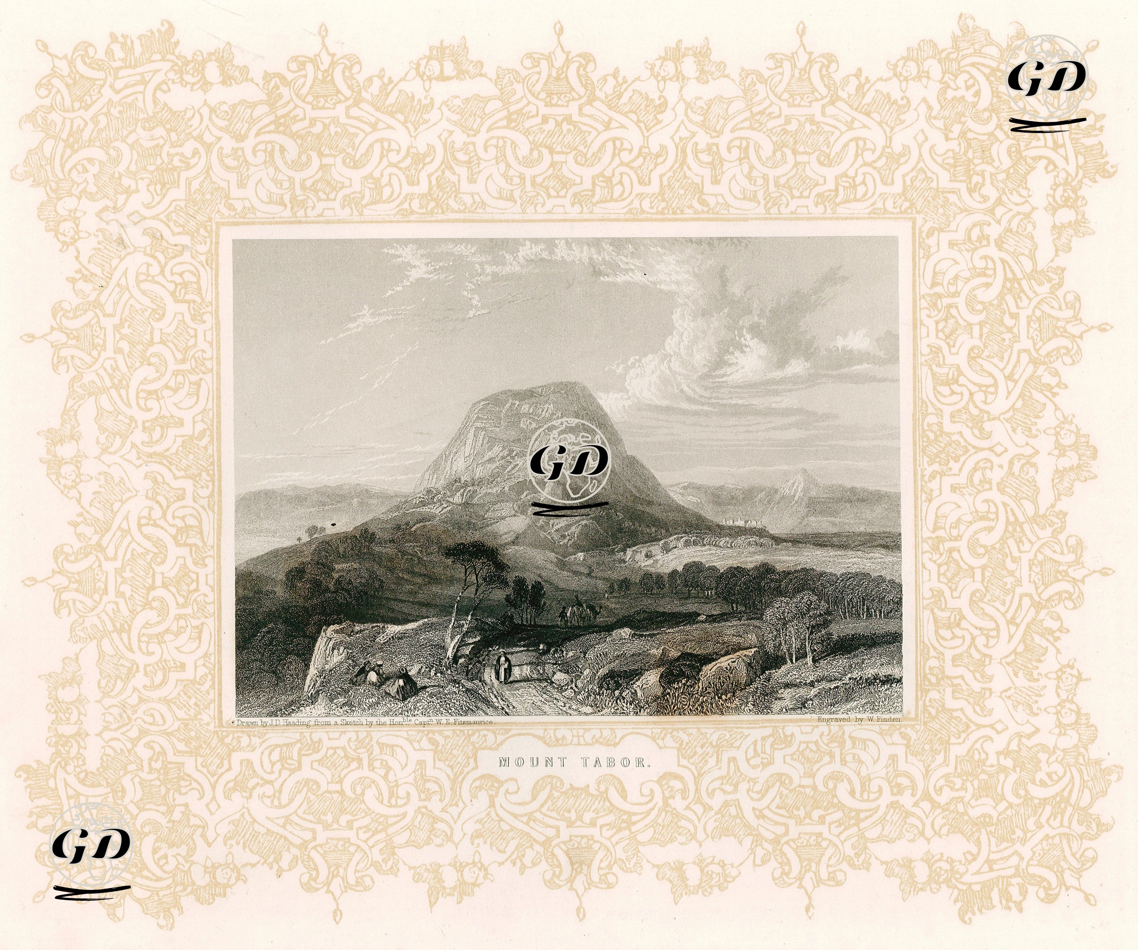 Mount Tabor  - James Duffield Harding (1798-1863) - 1830's-1850's