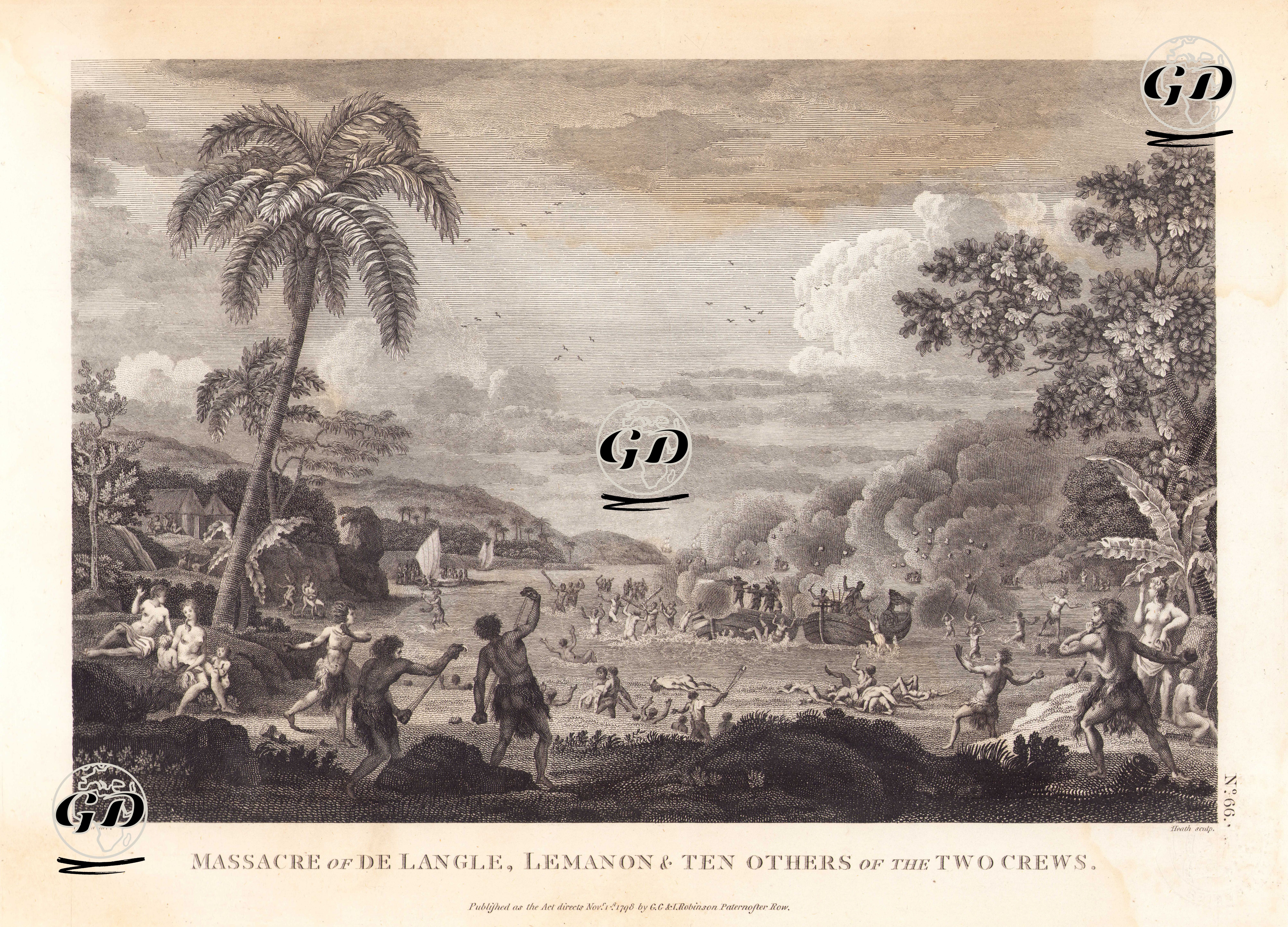 Massacre Of De Langle, Lemanon & Ten Others Of The Two Crews, No.66 - Nicolas Marie Ozanne (1728-1811) - 1798