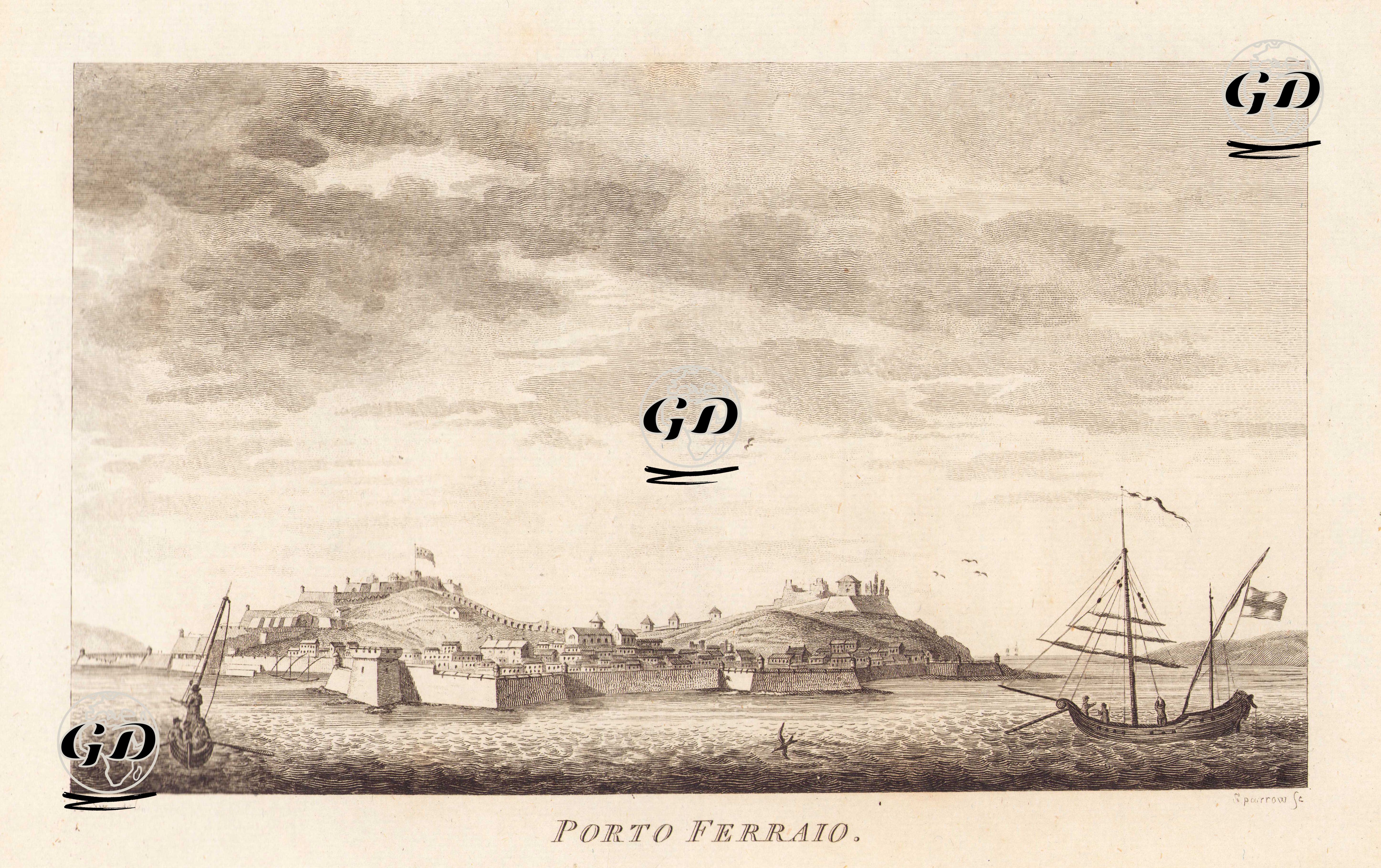 Elba Adasında Portoferraio - H.Sw. - 1790's