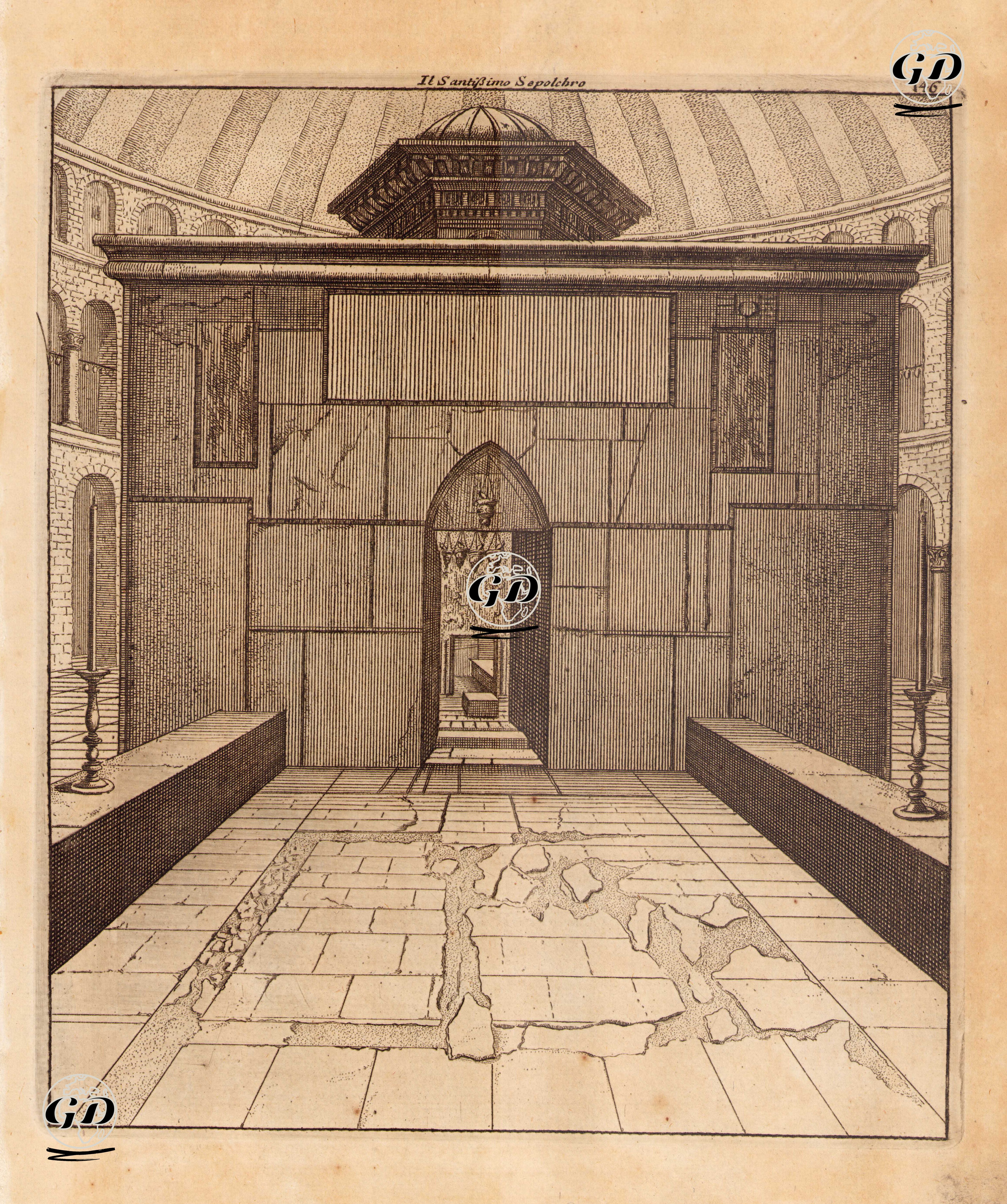 Kudüs'te Bulunan Kutsal Kabir (Yeniden Diriliş) Kilisesinin Girişi - Cornelis de Bruyn (1652-1727) - 1714