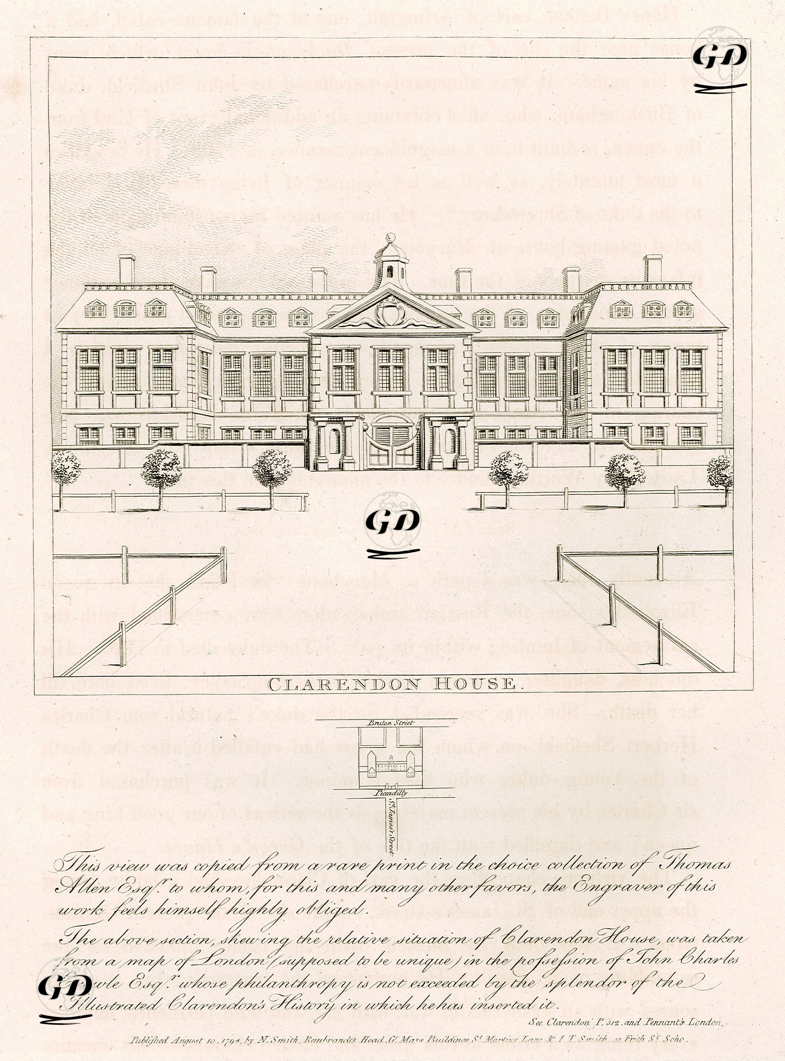 Clarendon Malikhanesi, Londra -  - 1798
