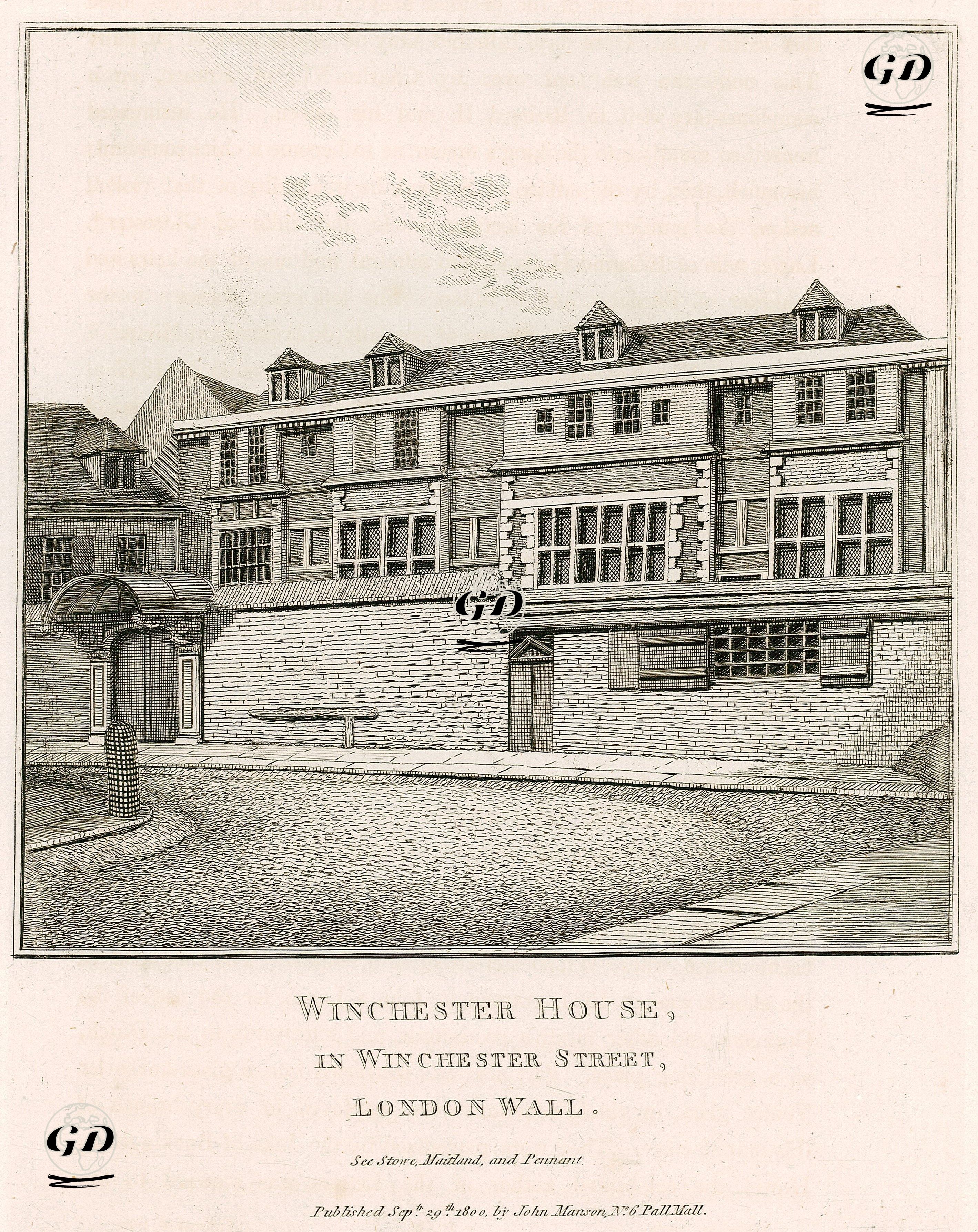 Londra'da Winchester'da Bulunan Winchester Malikhanesi  -  - 1800