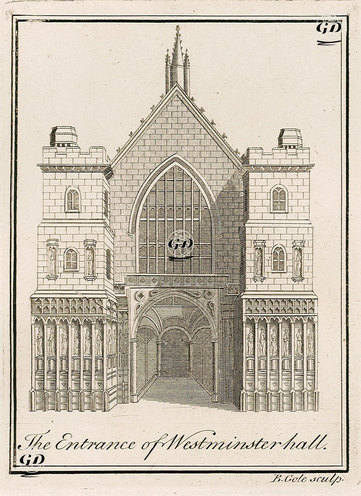 Westminster Binasının Girişi -  - 1750's