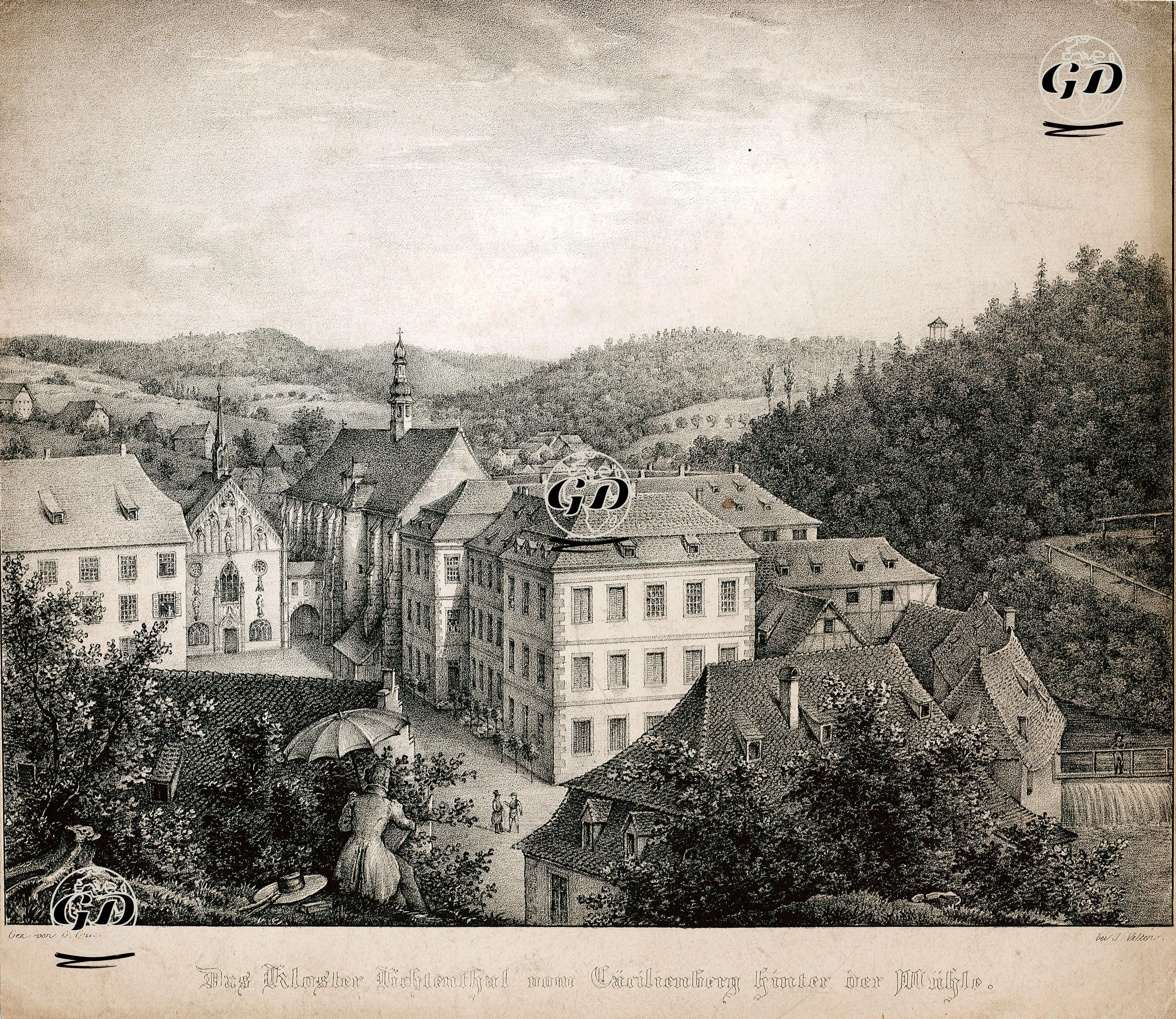 Richenthal Manastırı - Johann Velten (1807-1883) - 1850's-1860's
