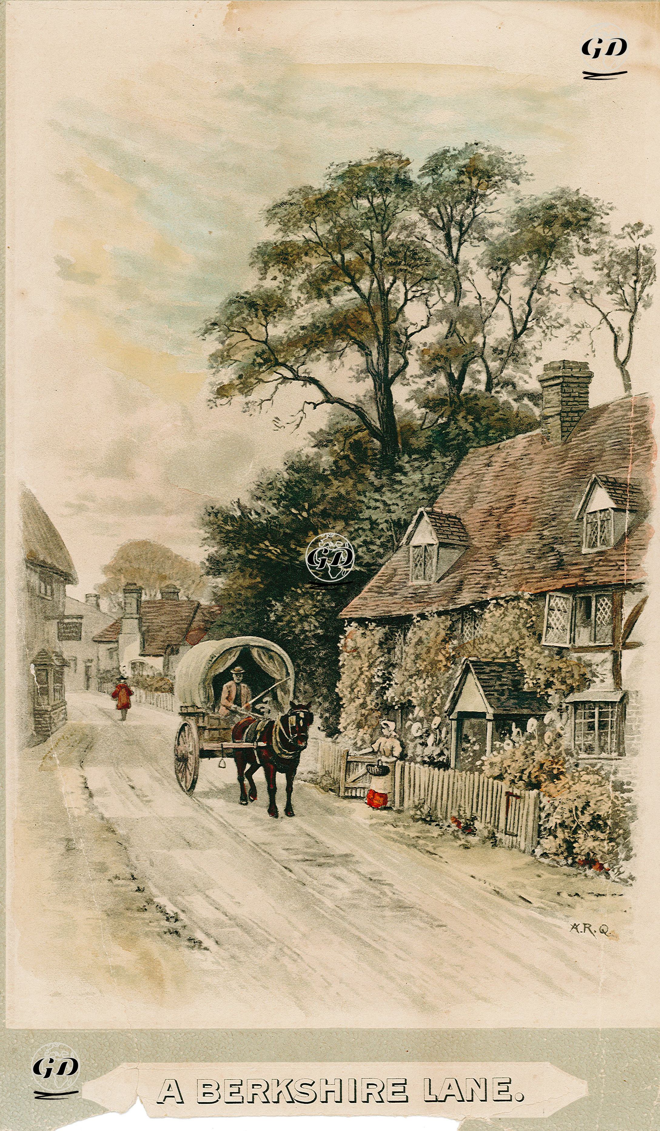 Berkshire'de Bir Cadde - Alfred Robert Quinton (1853-1934) - 1910's