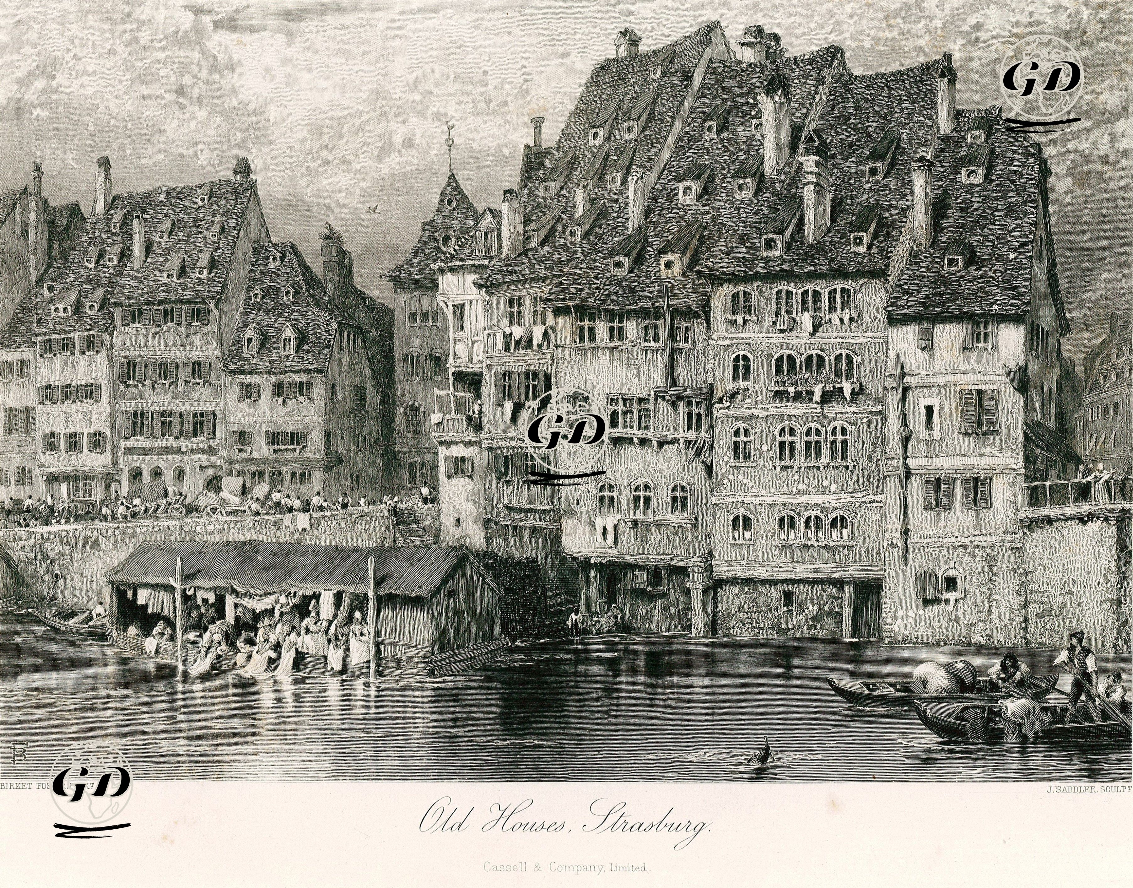 Eski Evler, Strazburg - Myles Birket Foster (1825-1899) - 1875