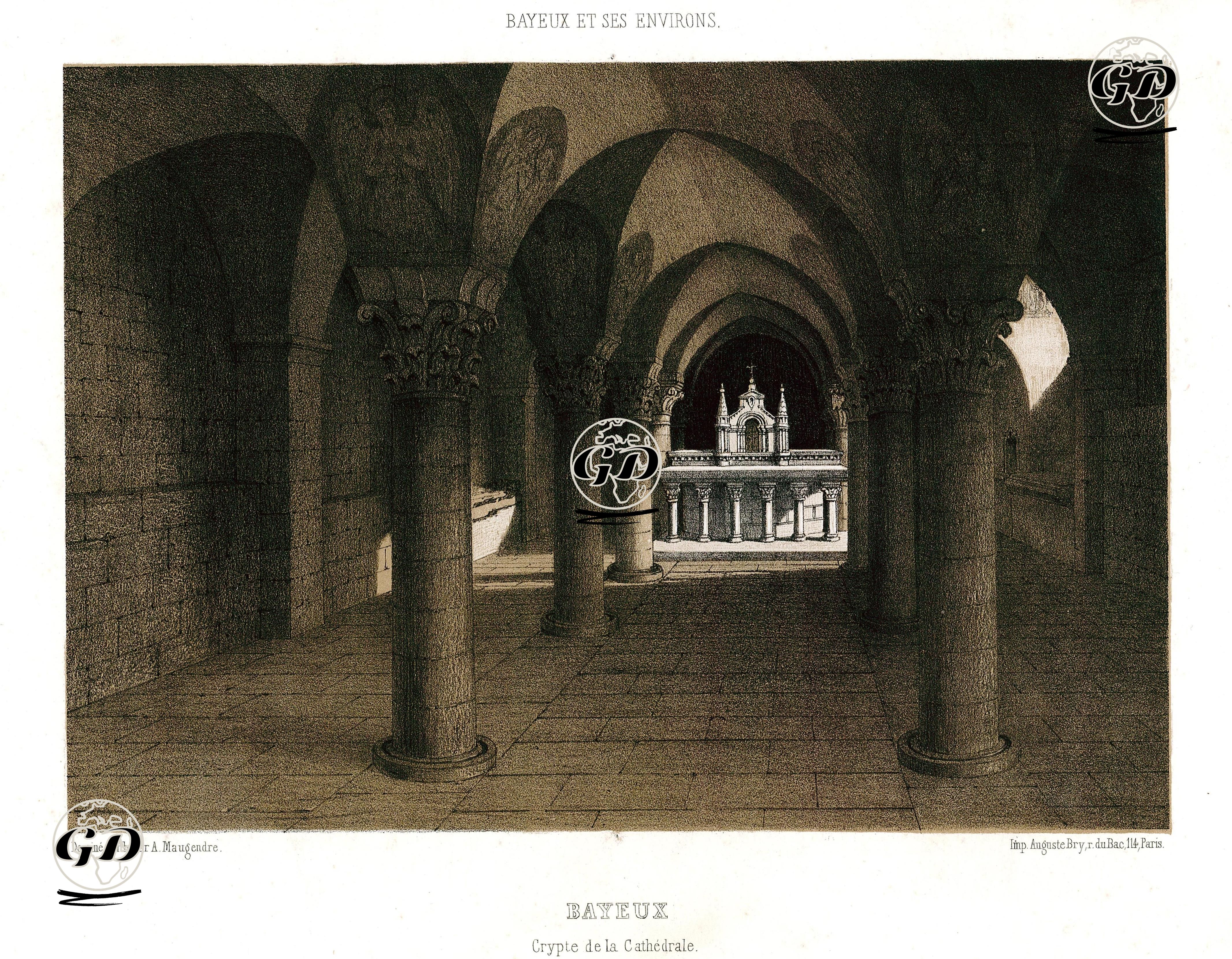 Bayeux Katedralinin Bodrumundaki Mezarlar - Adolphe Maugendre (1809-1895) - 1862-1865
