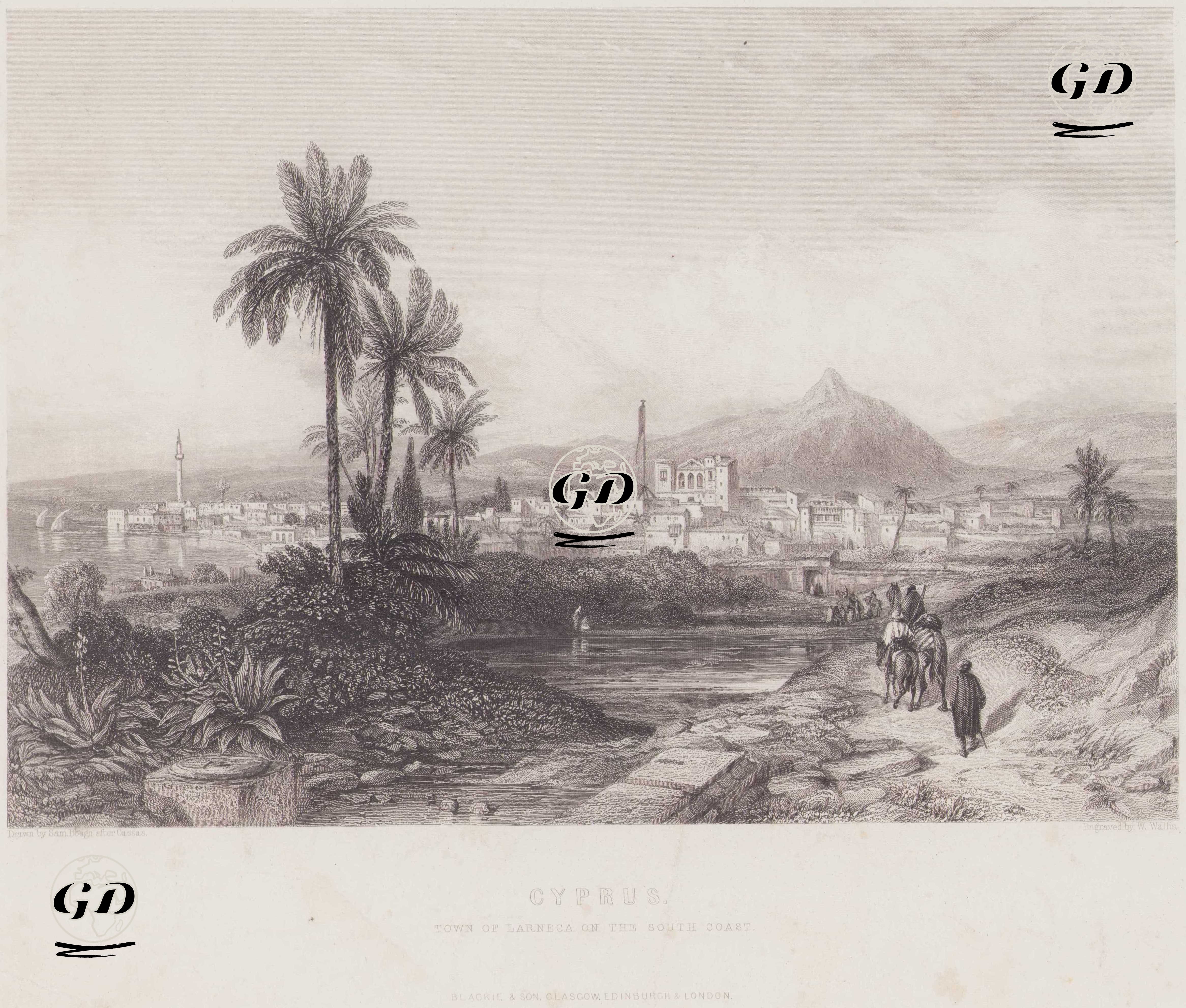 Cyprus, Town Of Larneca On The South Coast - Samuel Bough (1822-1878) - 1847
