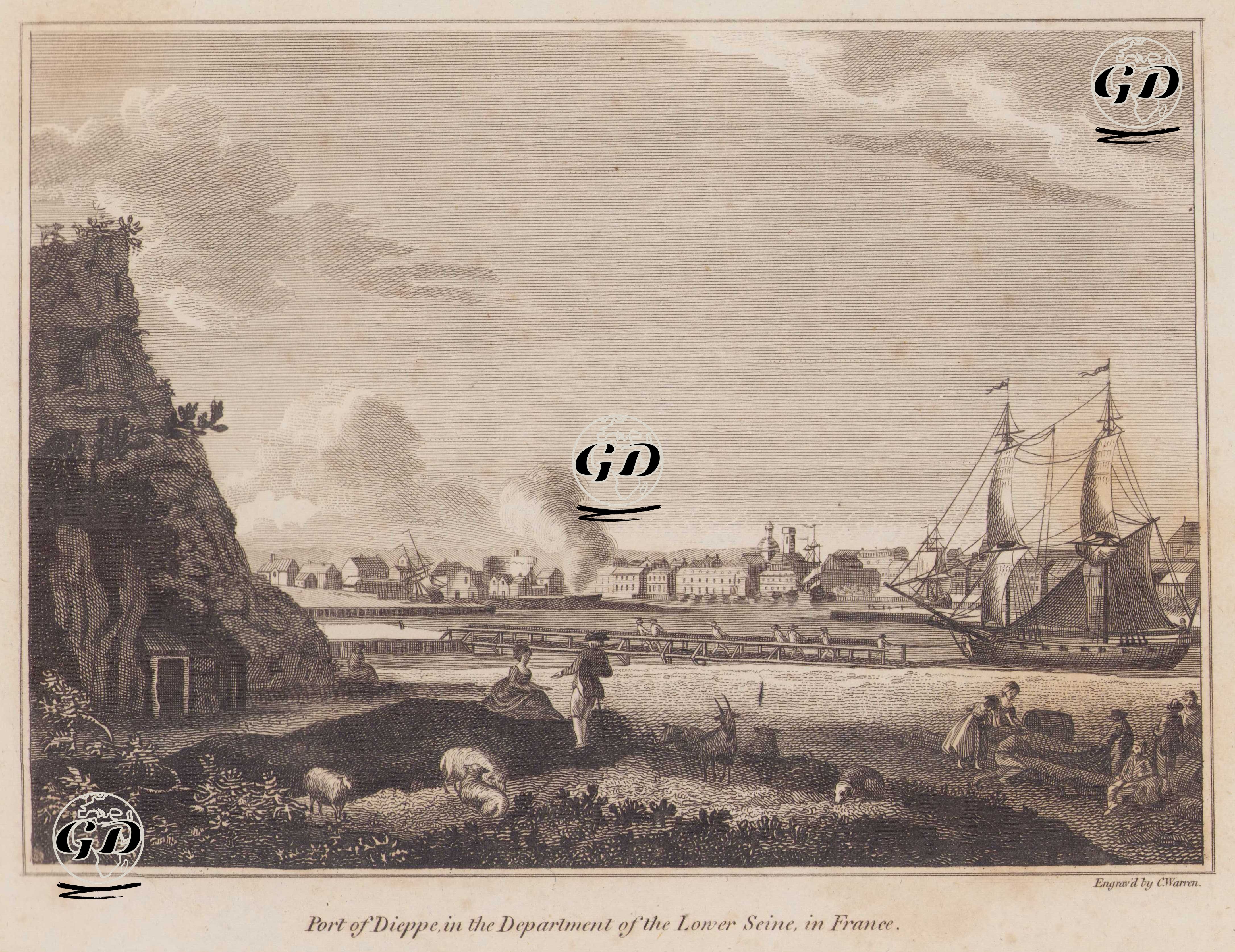 Dieppe Limanı, Fransa -  - 1810