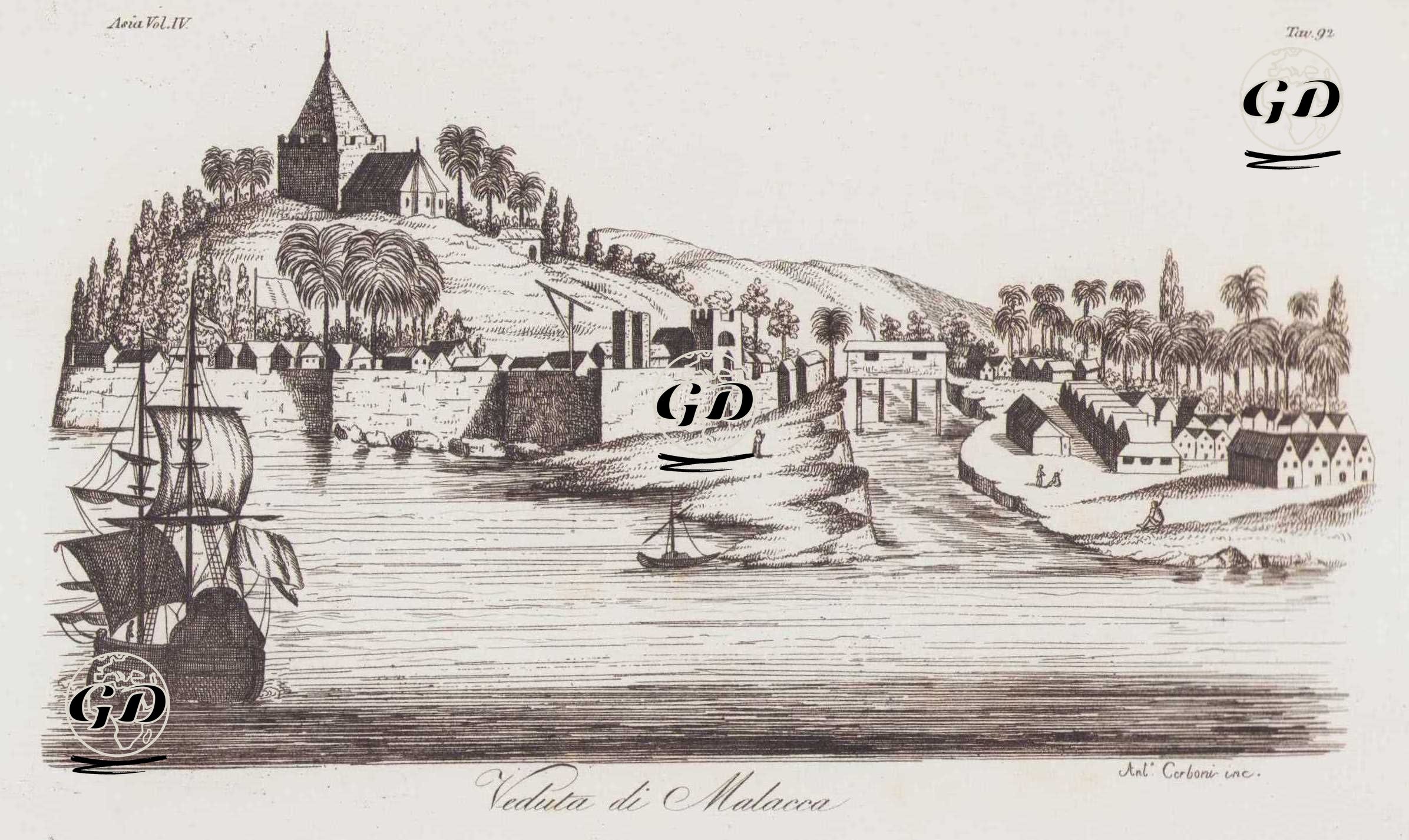 Malakka, Malezya, Asya Cilt IV. Resim 92. -  - 1820's-1840's