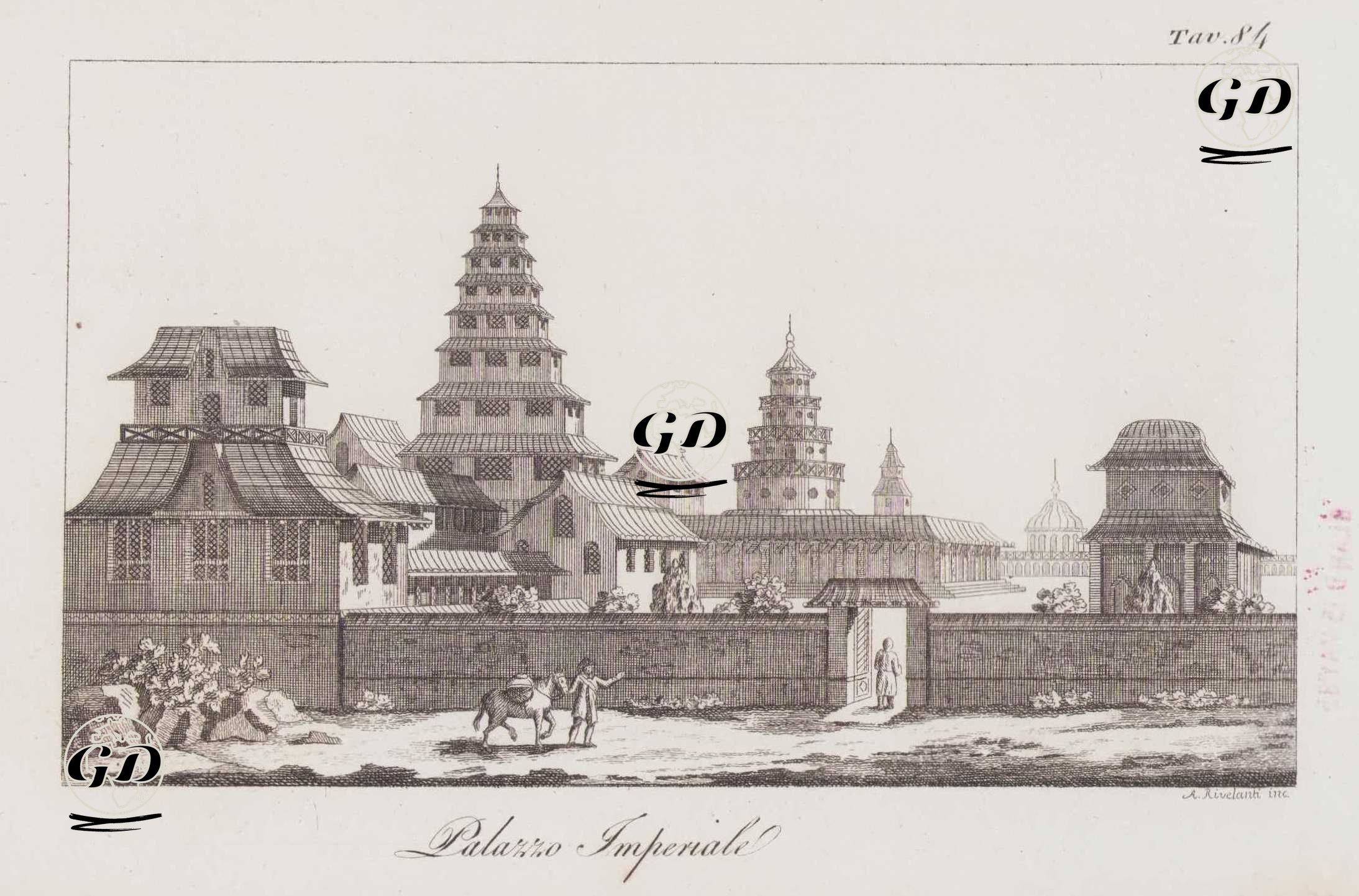 Palazzo Imperiale, Tav.84. (Imperial Palace, Tokyo, Japan) -  - 1820's-1840's