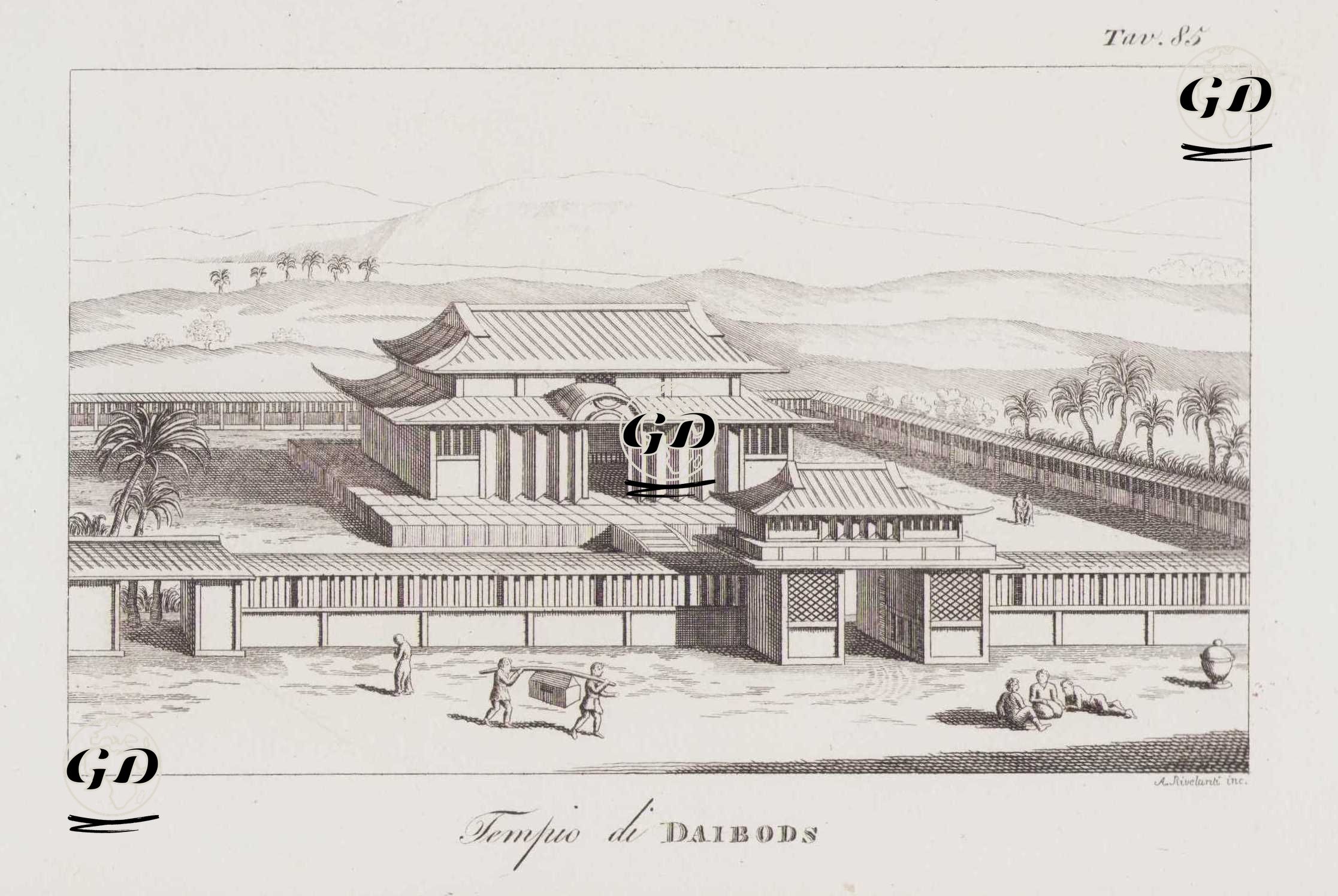 Kannon'un Silahlı Binler Evi (Tendai Budist Tapınağı), Sanjusangendo veya Lotus King Salonu, Kyoto, Japonya, Resim 85. -  - 1820's-1840's