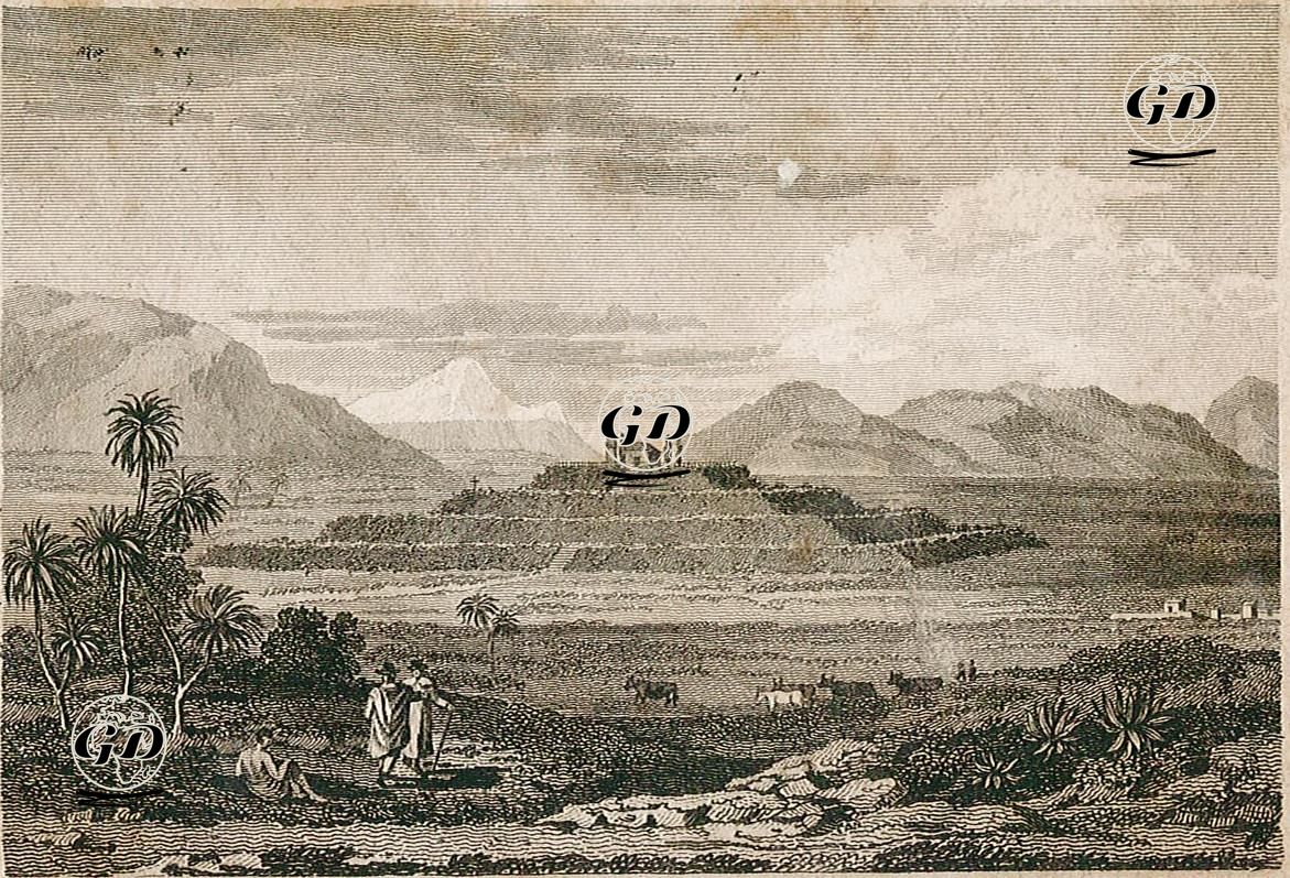 A View of the Great Pyramid of Cholula (Tlachihualtepetl), Near Mexico -  - 1814