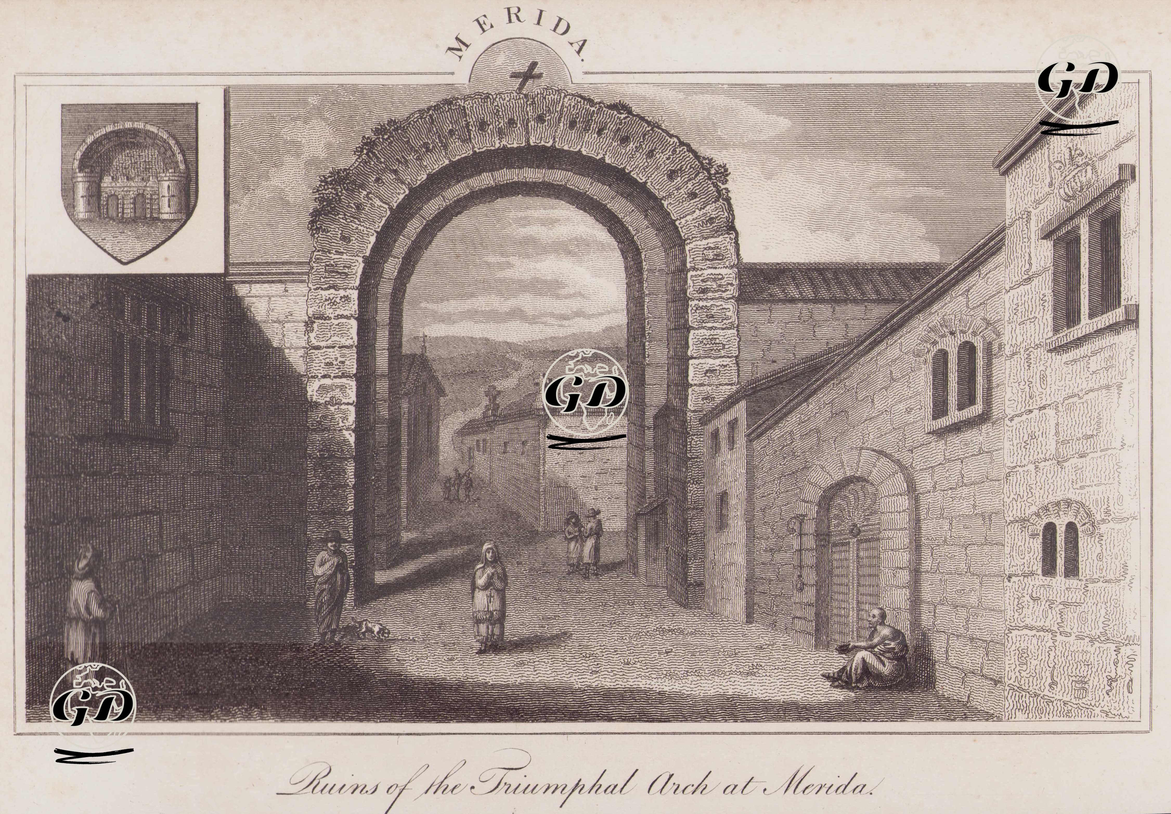 Merida’daki Zafer Takı Kalıntıları -  - 1816