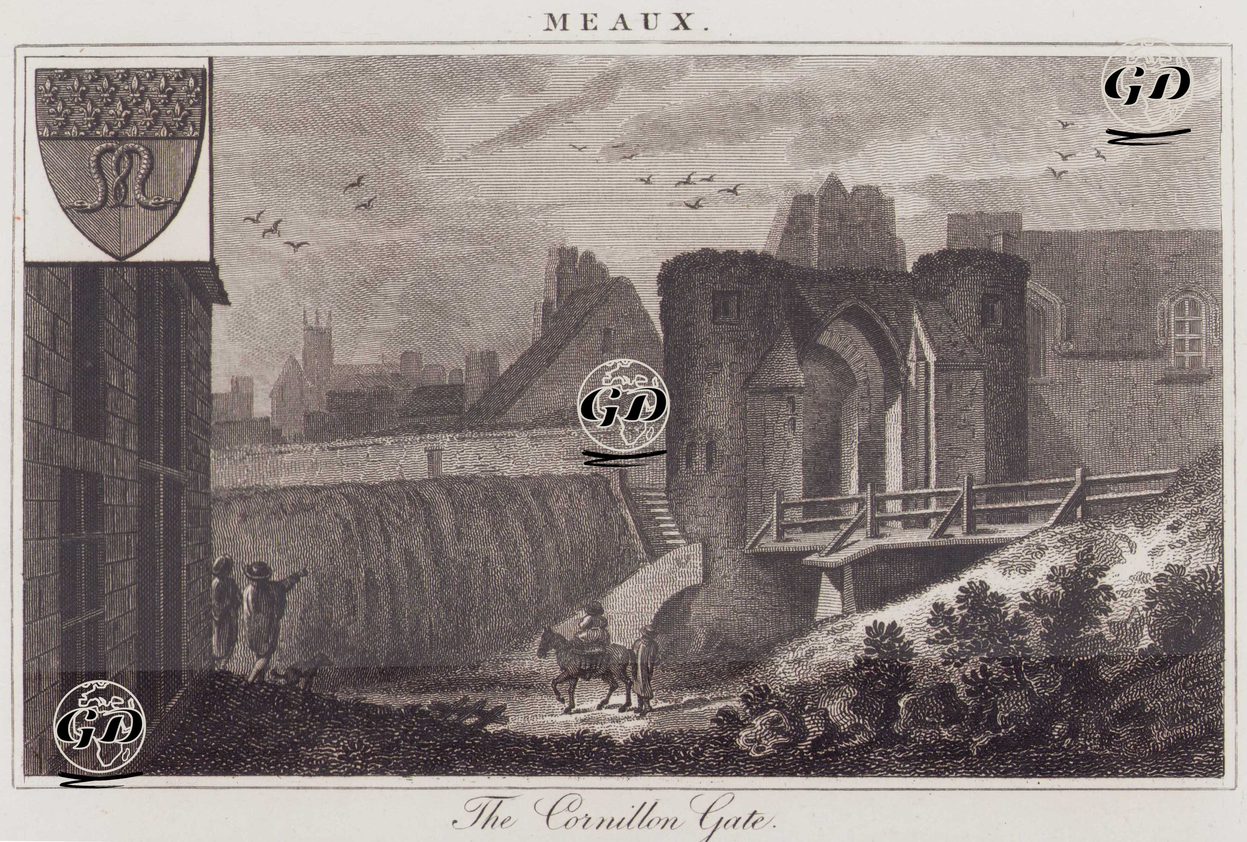 The Cornillon Gate, Meaux -  - 1816