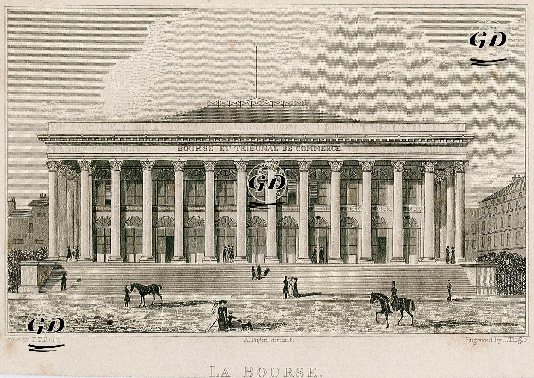 Paris Borsası - Thomas Talbot Bury (1809-1877) - 1840