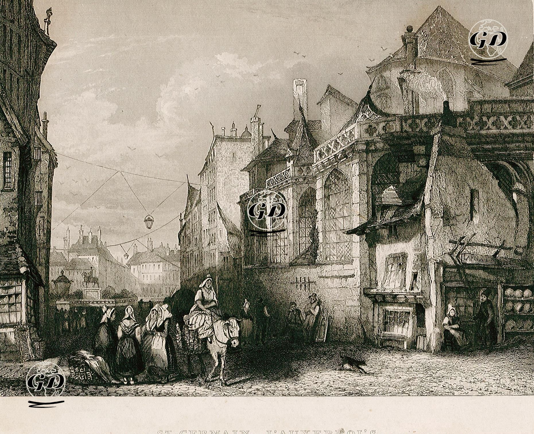 St. Germain L'Auxerroi's, Paris - Edward Henry Wehnert (1813–1868) - 1836