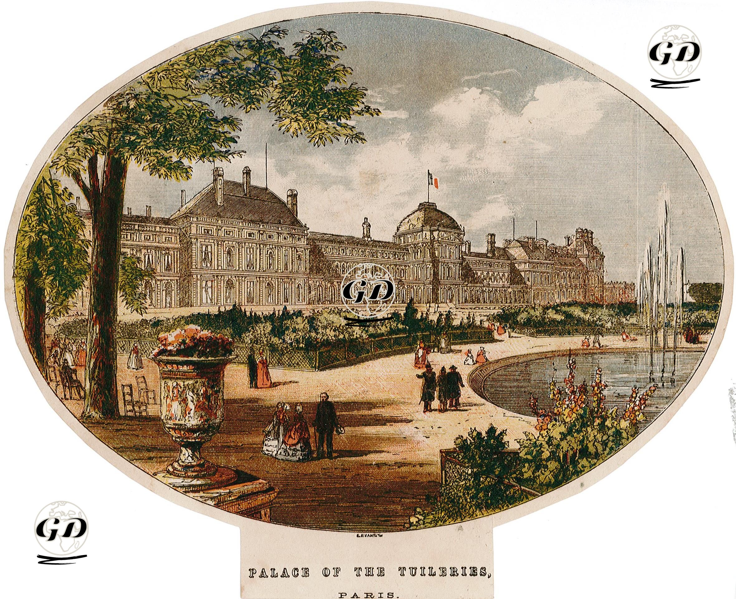 Tuileries Sarayı, Paris -  - 1800's