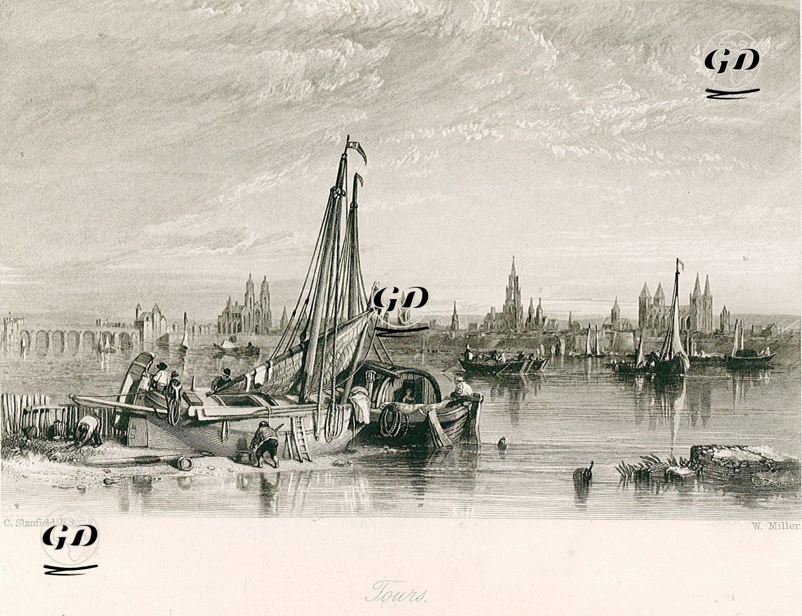 Tours - Clarkson Stanfield (1793-1867) - 1845
