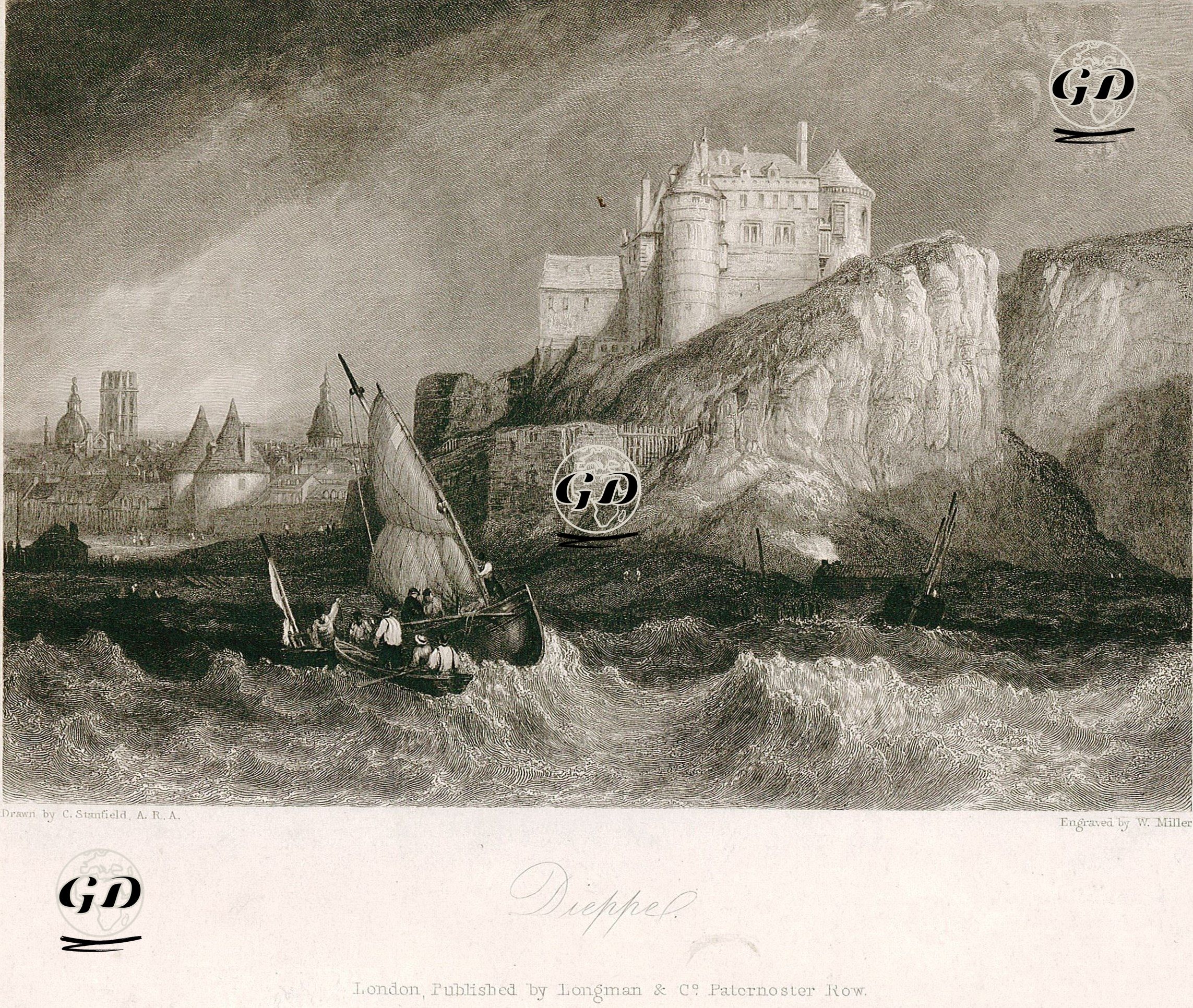 Dieppe - Clarkson Stanfield (1793-1867) - 1834