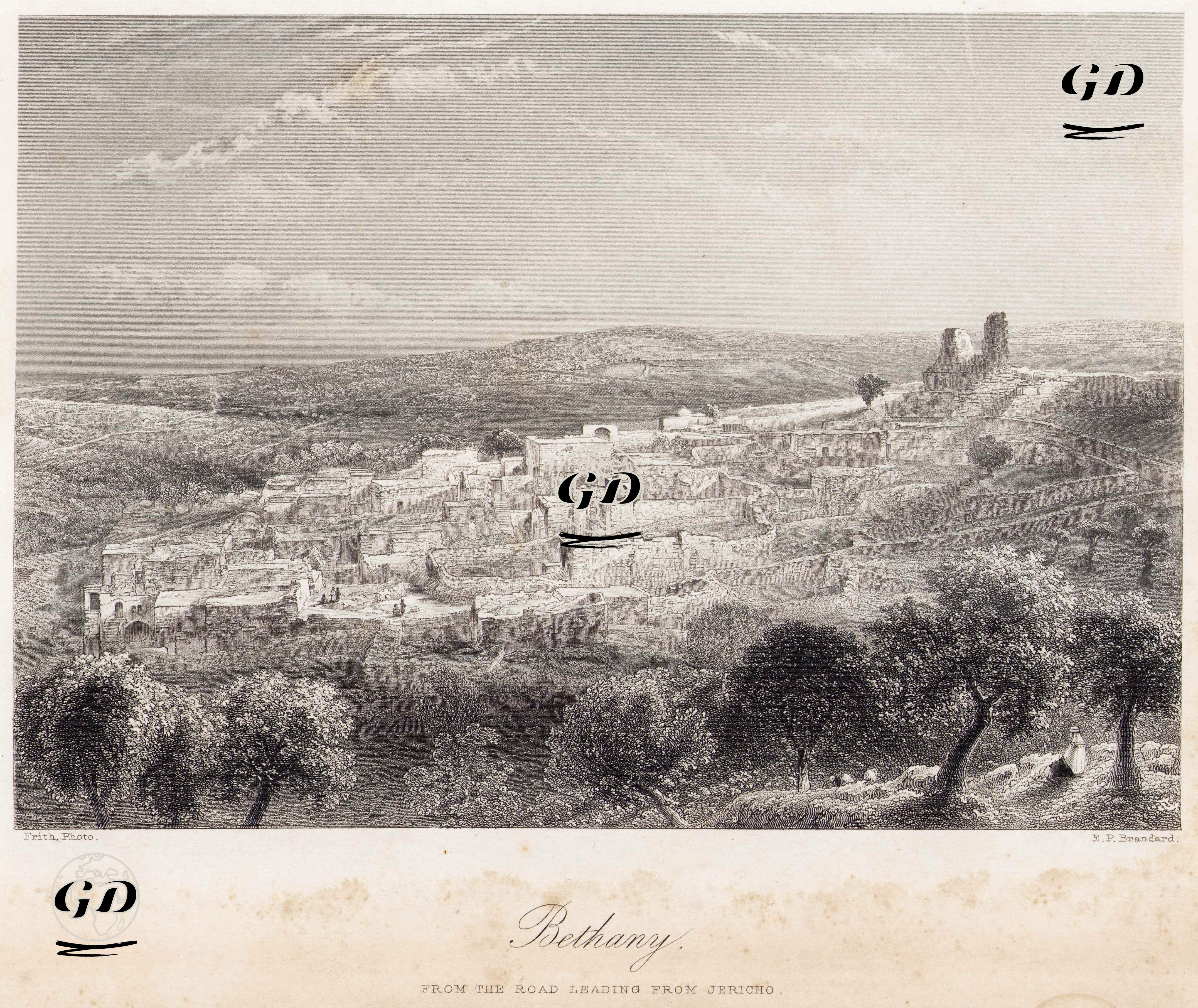 Eriha'dan Gelen Yoldan Bethany - Francis Frith (1822-1898) (Photographer-Fotoğrafçı) - 1870