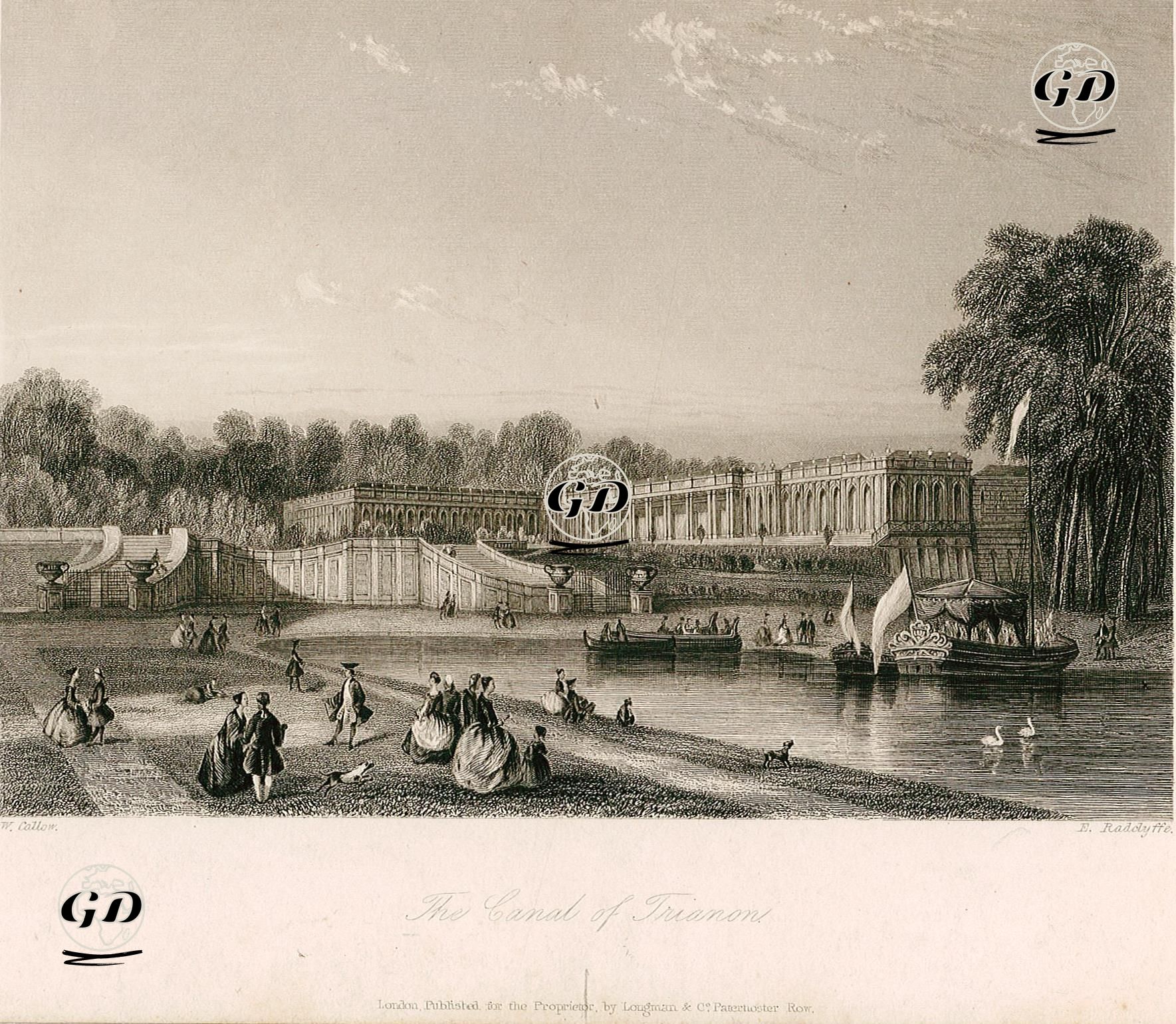 The Canal Of Trianon  - William Callow (1812-1908) - 1839