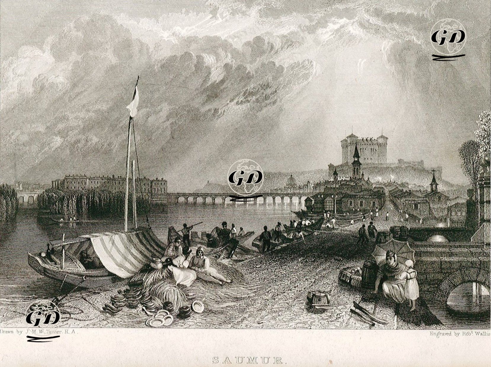 Saumur - Joseph Mallord William Turner (1775-1851) - 1831